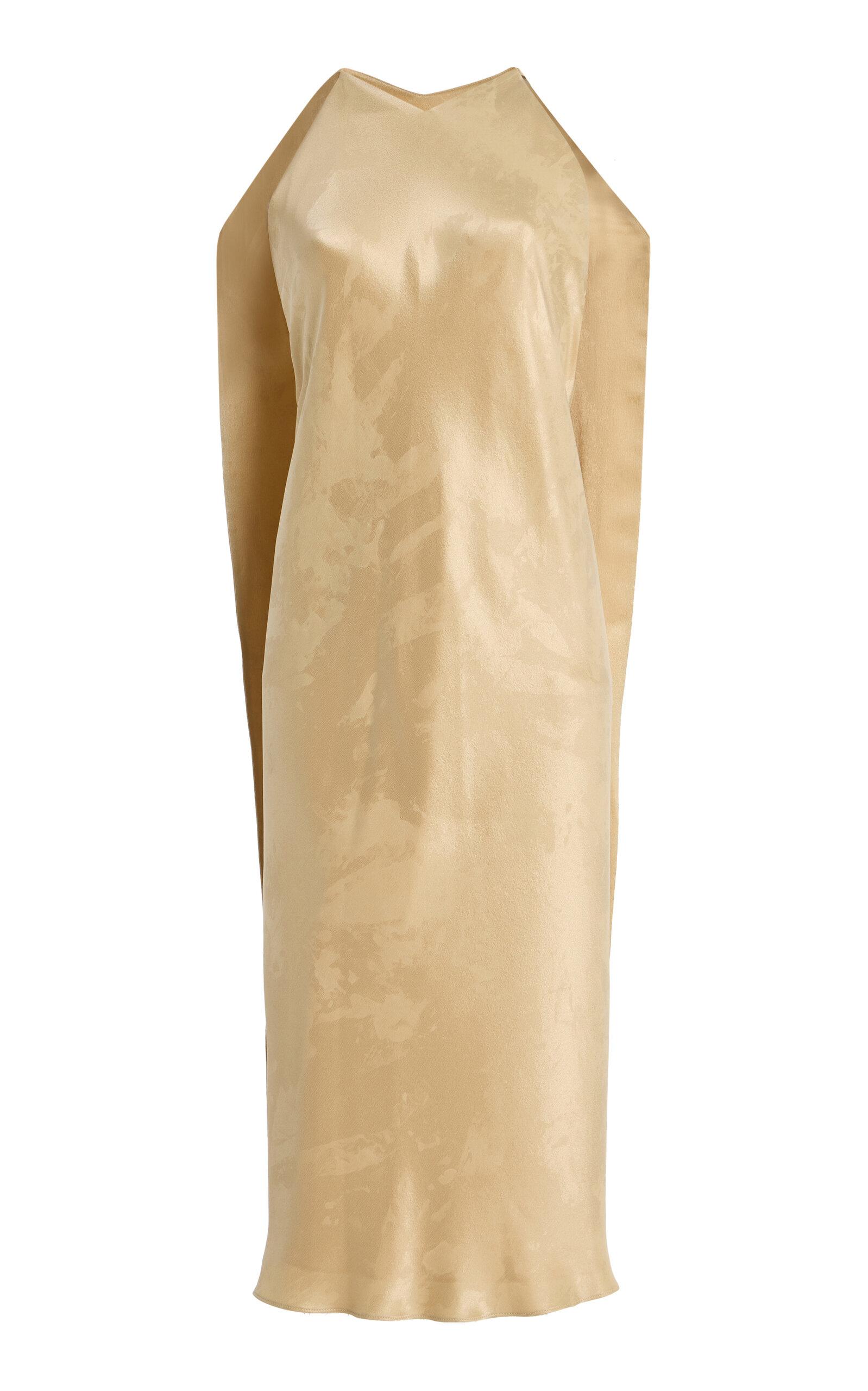 the row satin dress The Row Mitzi Silk-blend Maxi Dress - Women - Black Dresses