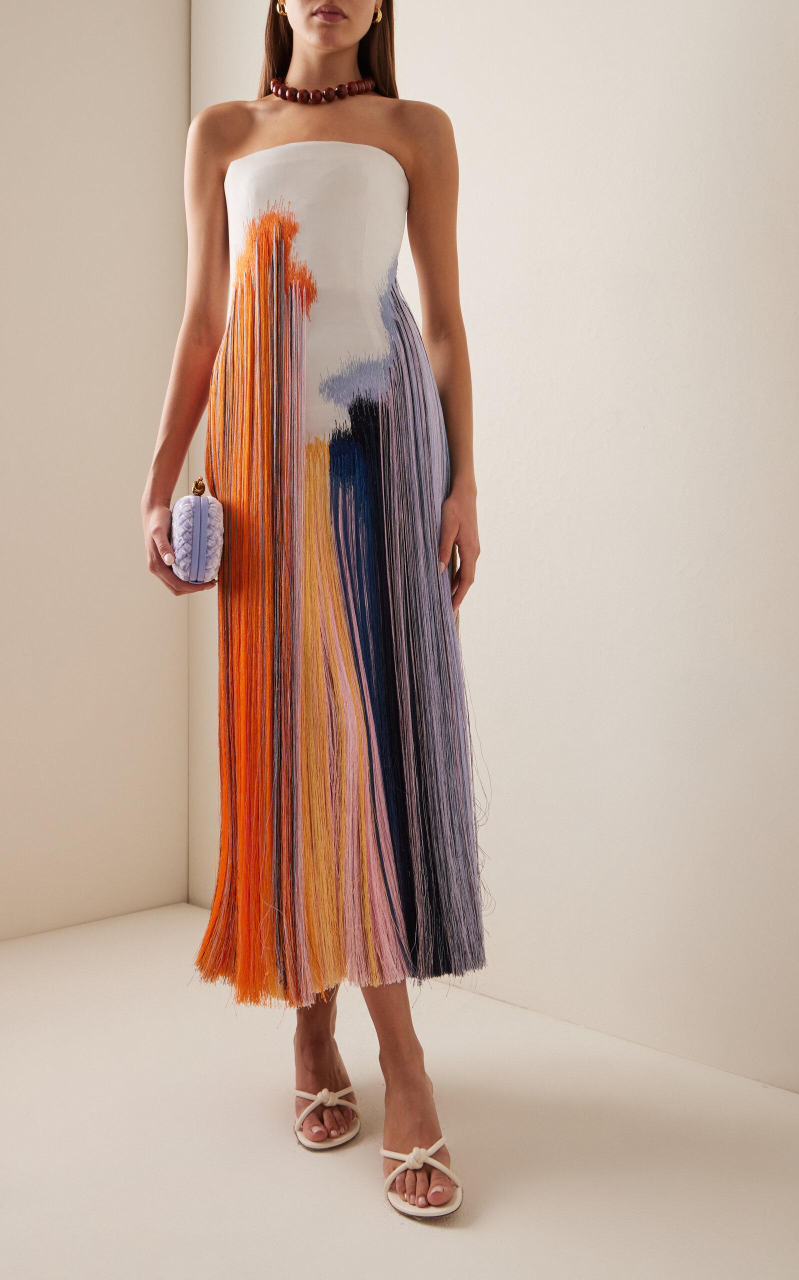 sachin and babi light blue dress Short party dress with straps and combined fabric main image 0