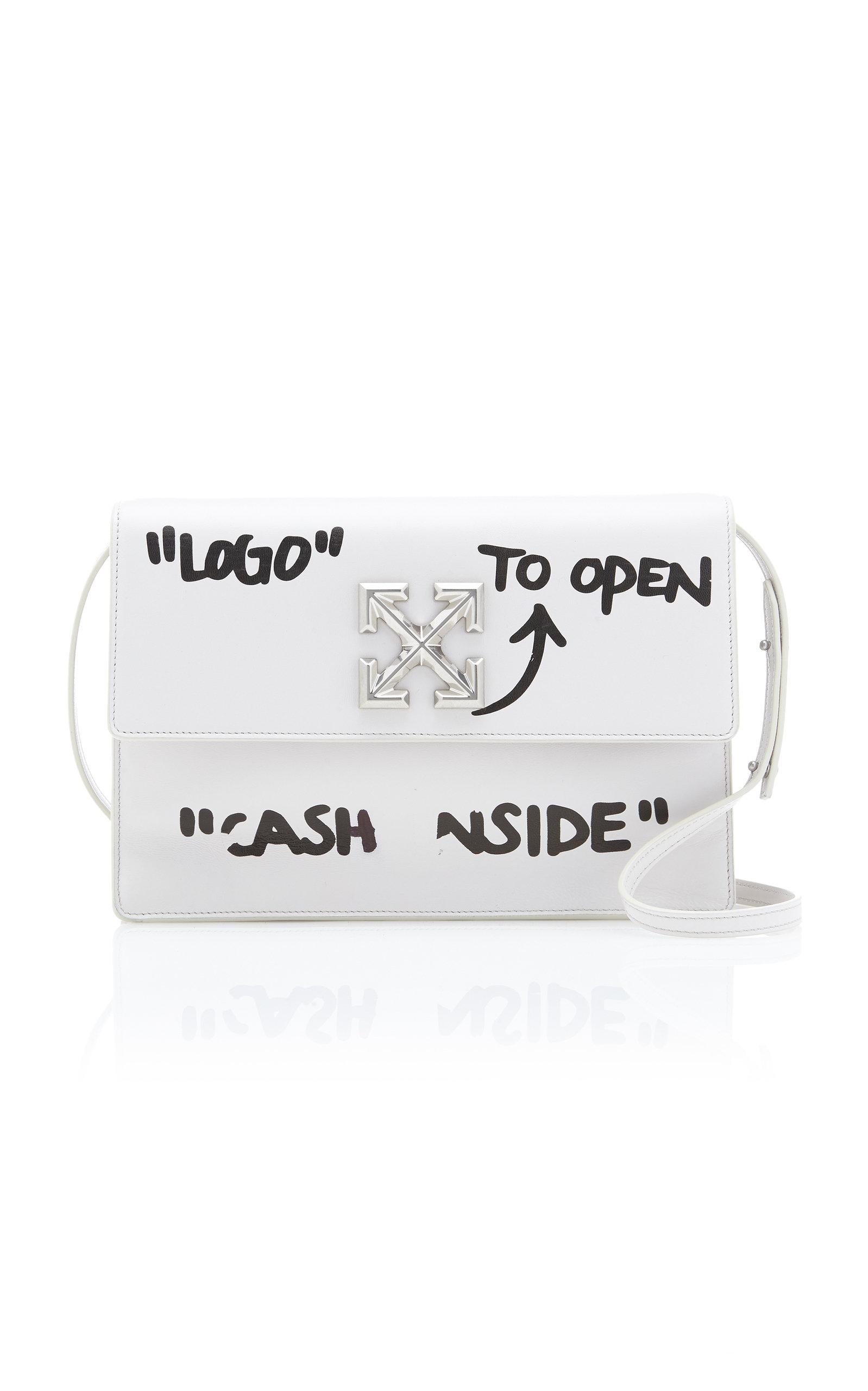 Be velvet dynasty Off-White c/o Virgil Abloh Jitney 1.0 Cash Inside Leather Bag in White |  Lyst