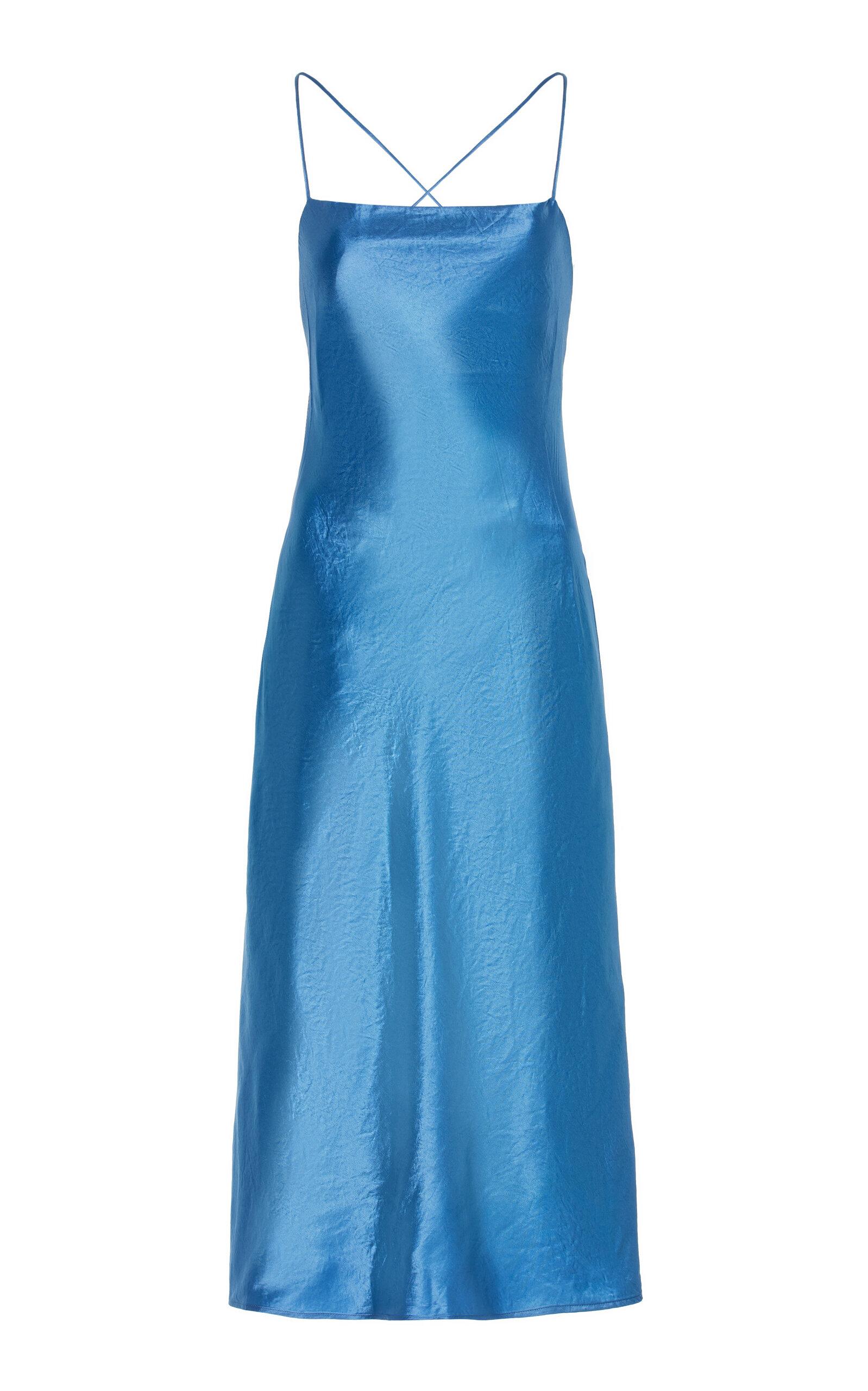Third Form Crush Bias Maxi Slip Dress in Blue | Lyst Canada