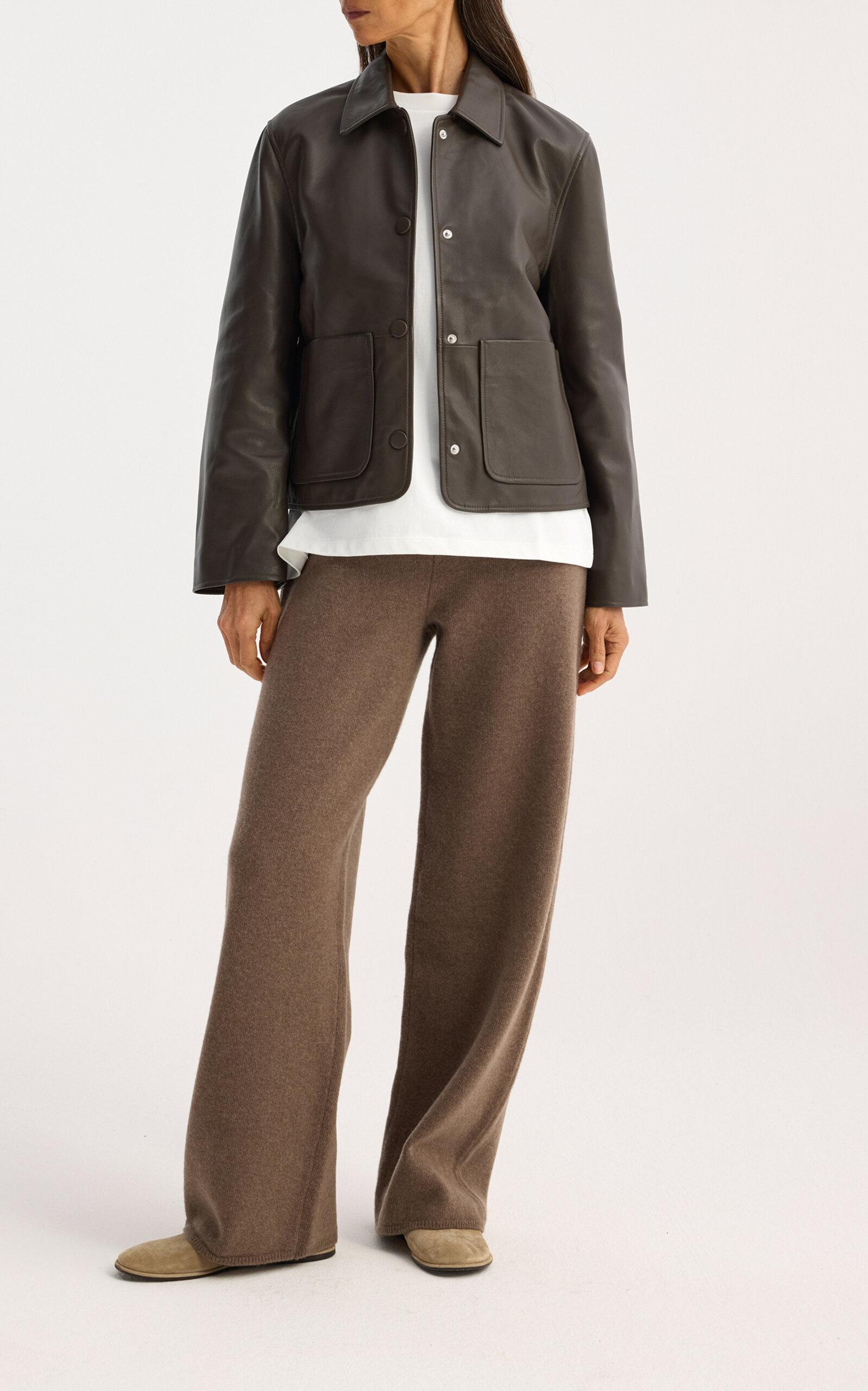 レザージャケット・コート ROHE FW25 SCULPTURAL LEATHER JACKET (416 11 145 001 308) Rohe Leather Jacket in Black | Lyst