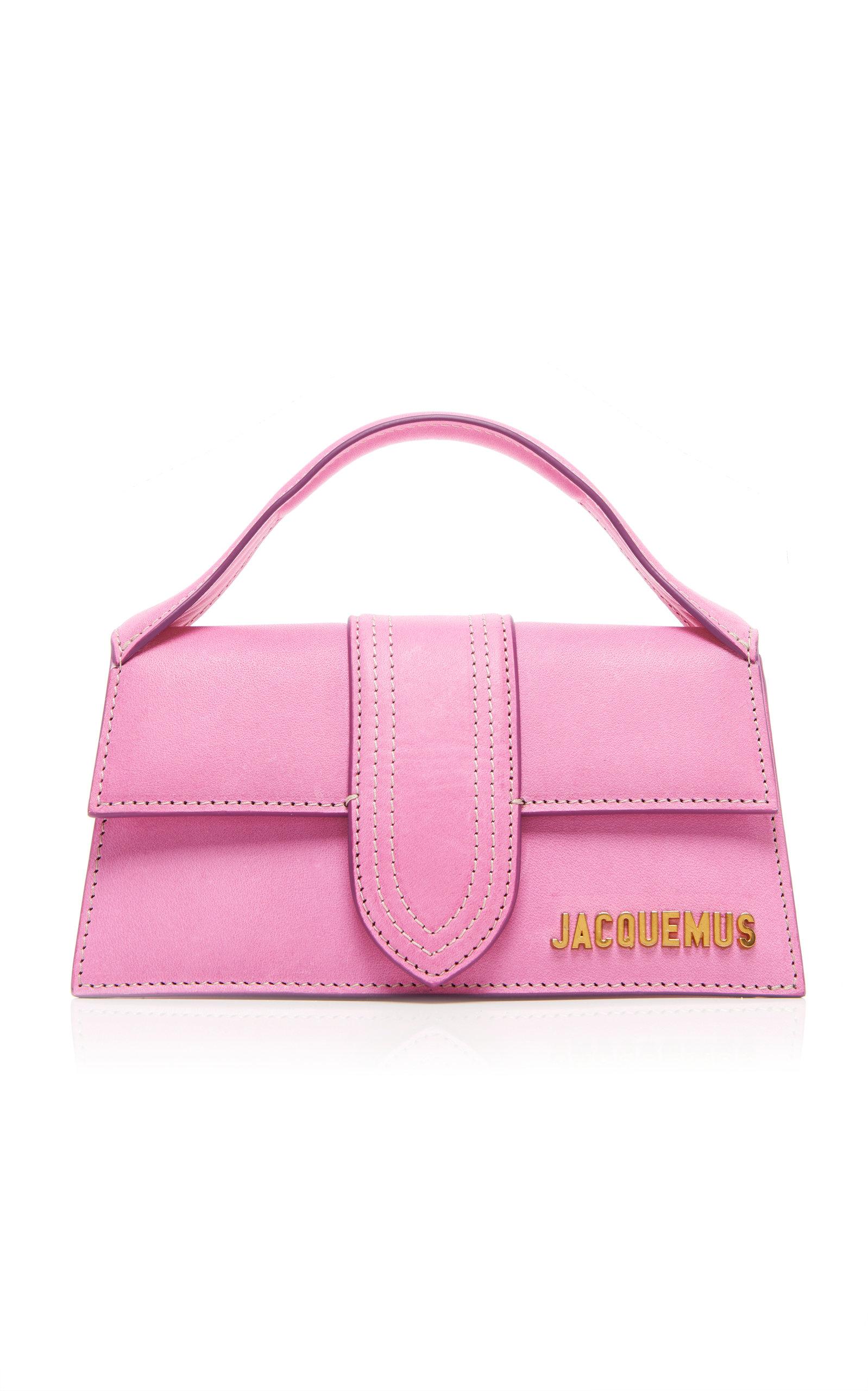 Womens Bags Top-handle bags Jacquemus Le Grande Bambino Pink Leather Top Handle Bag 