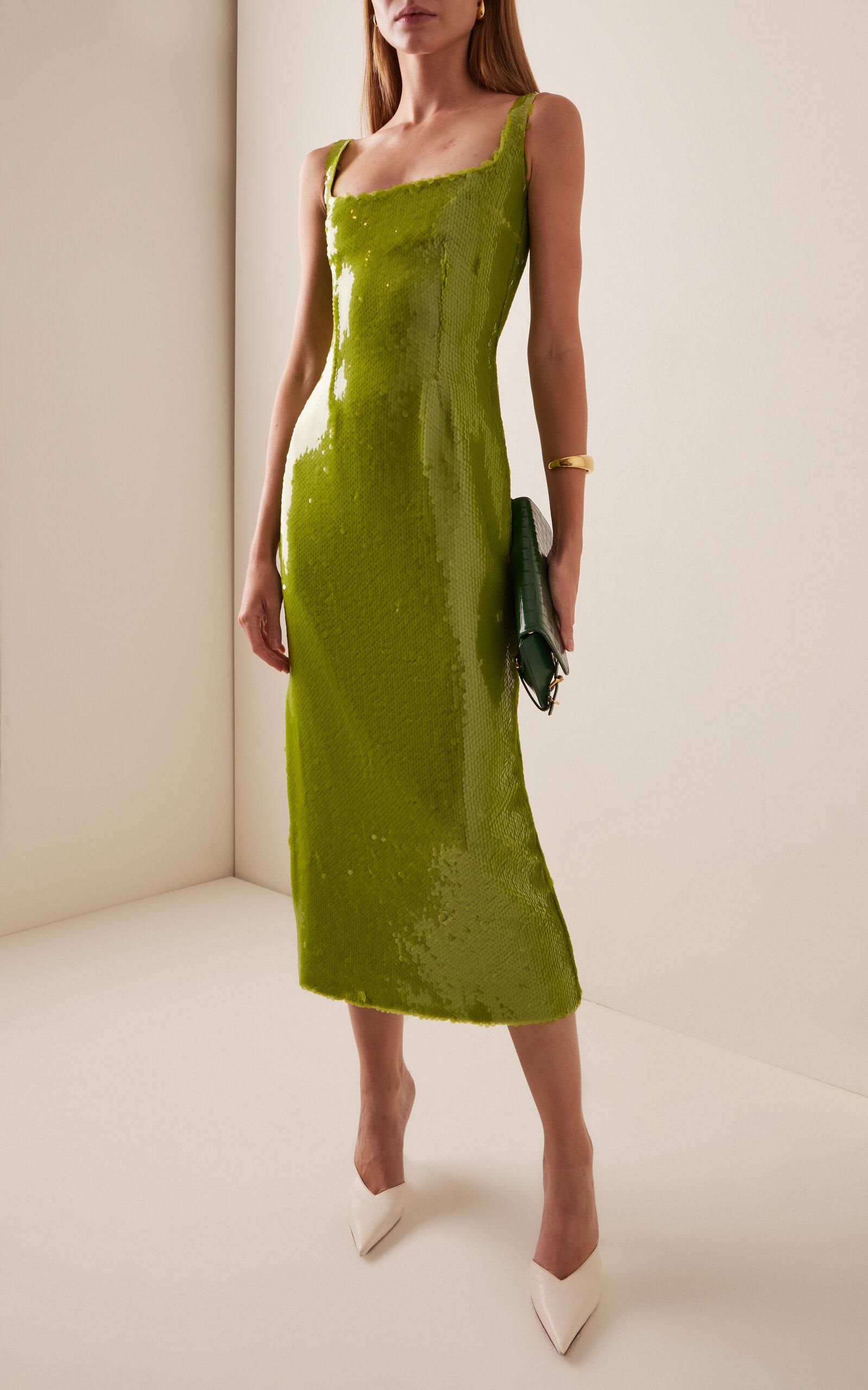 16 arlington green dress ANTHROPOLOGIE WOLVEN TERRACE DRESS