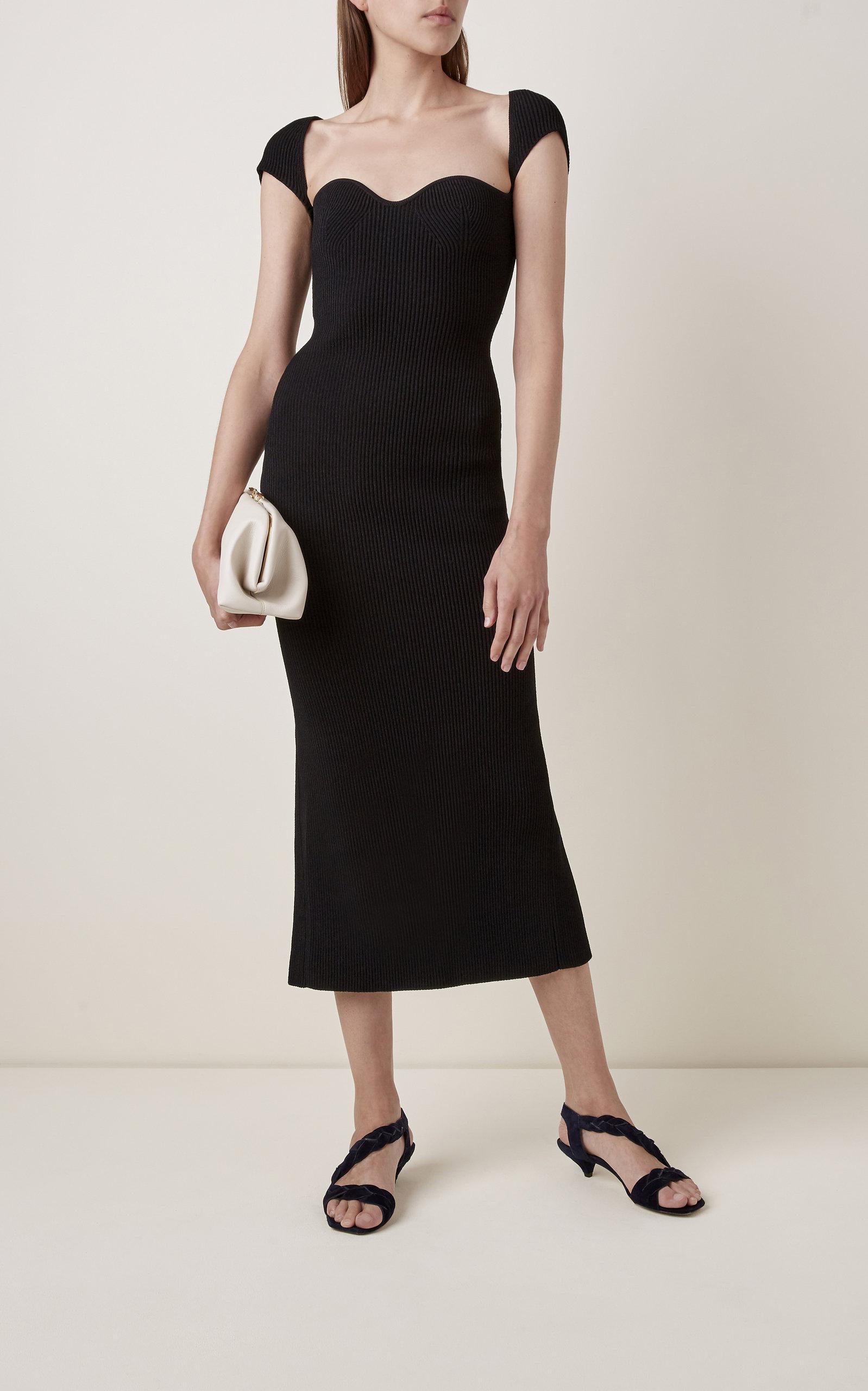 khaite black dress