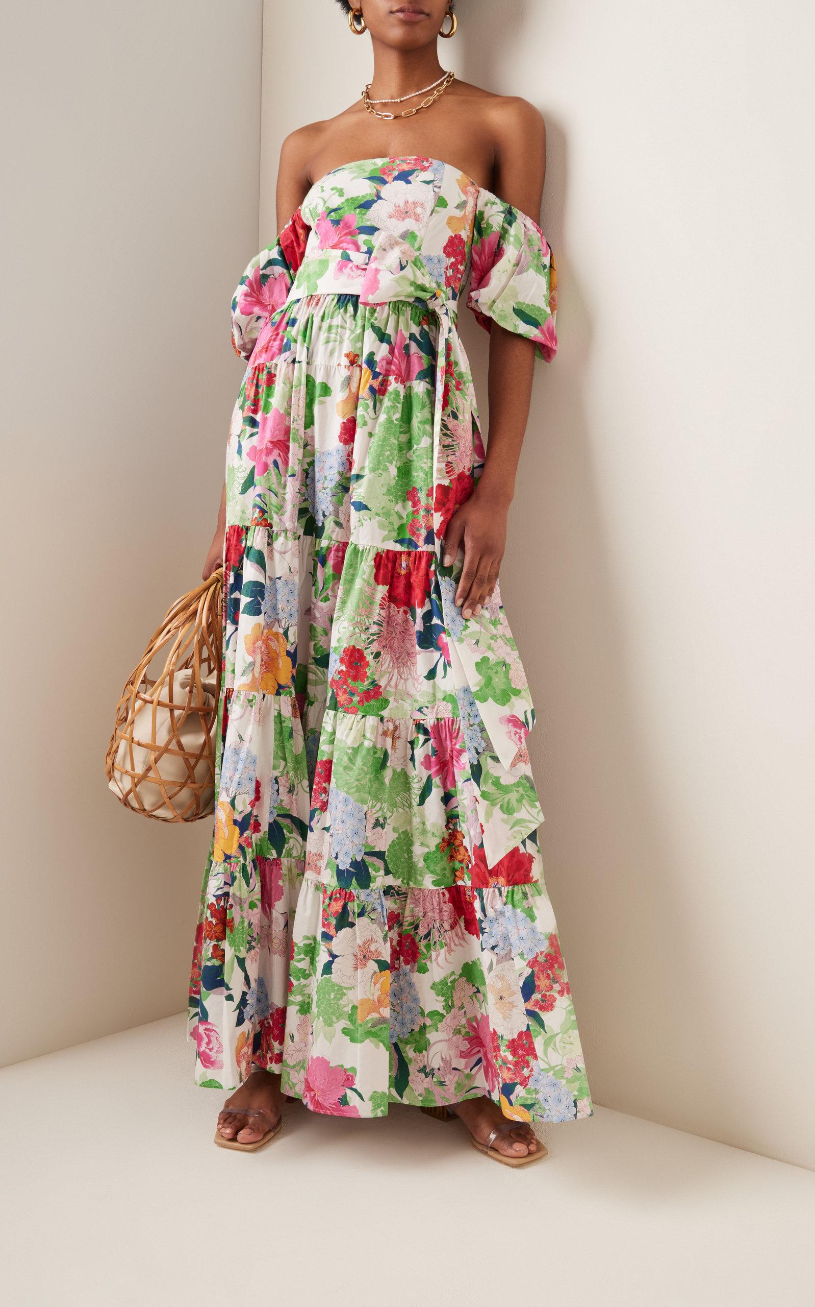 Cara Cara Wethersfield Printed Cotton Poplin Maxi Dress | Lyst