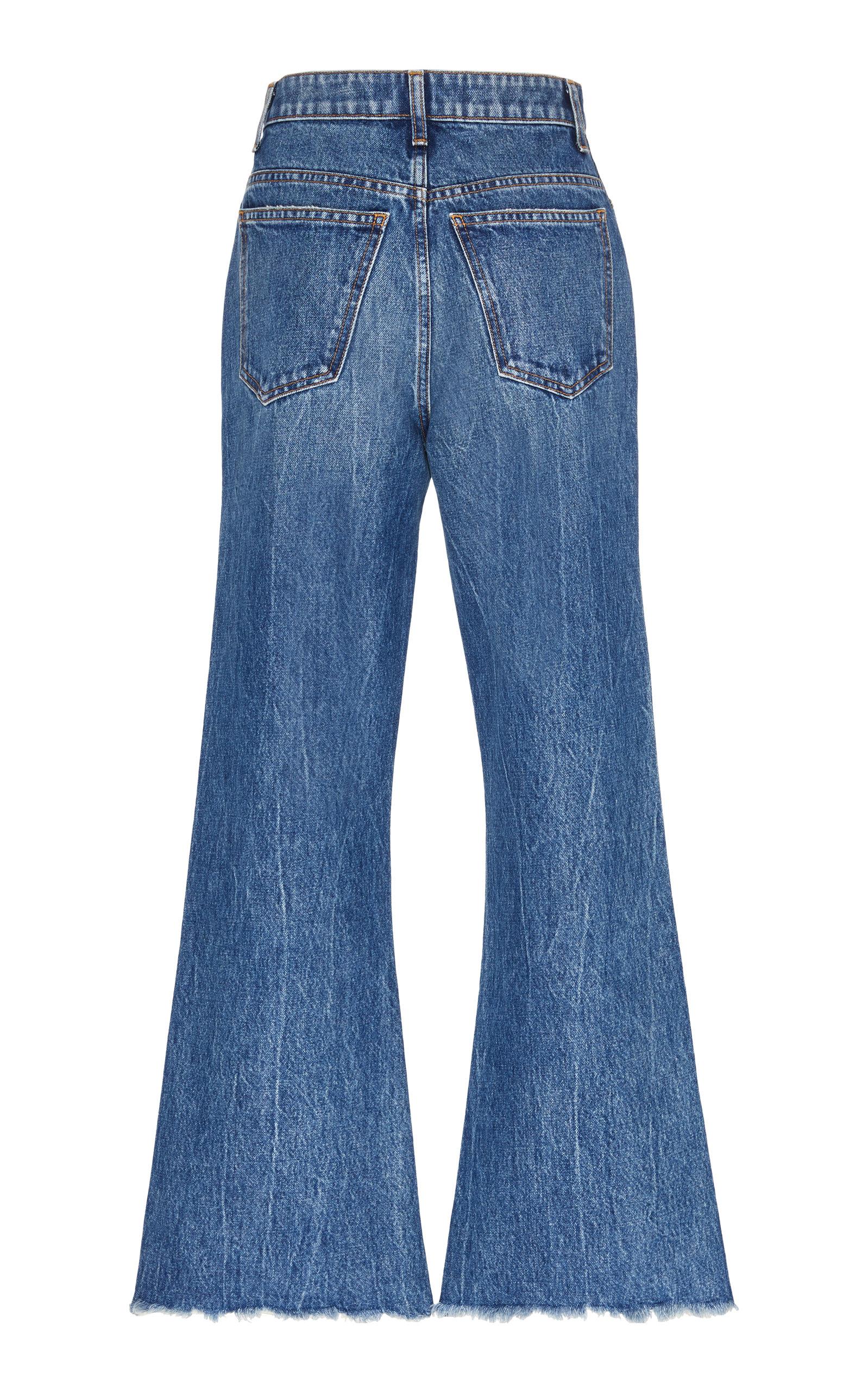 Khaite Denim Gabbie Rigid High-rise Flared Jeans in Blue - Lyst
