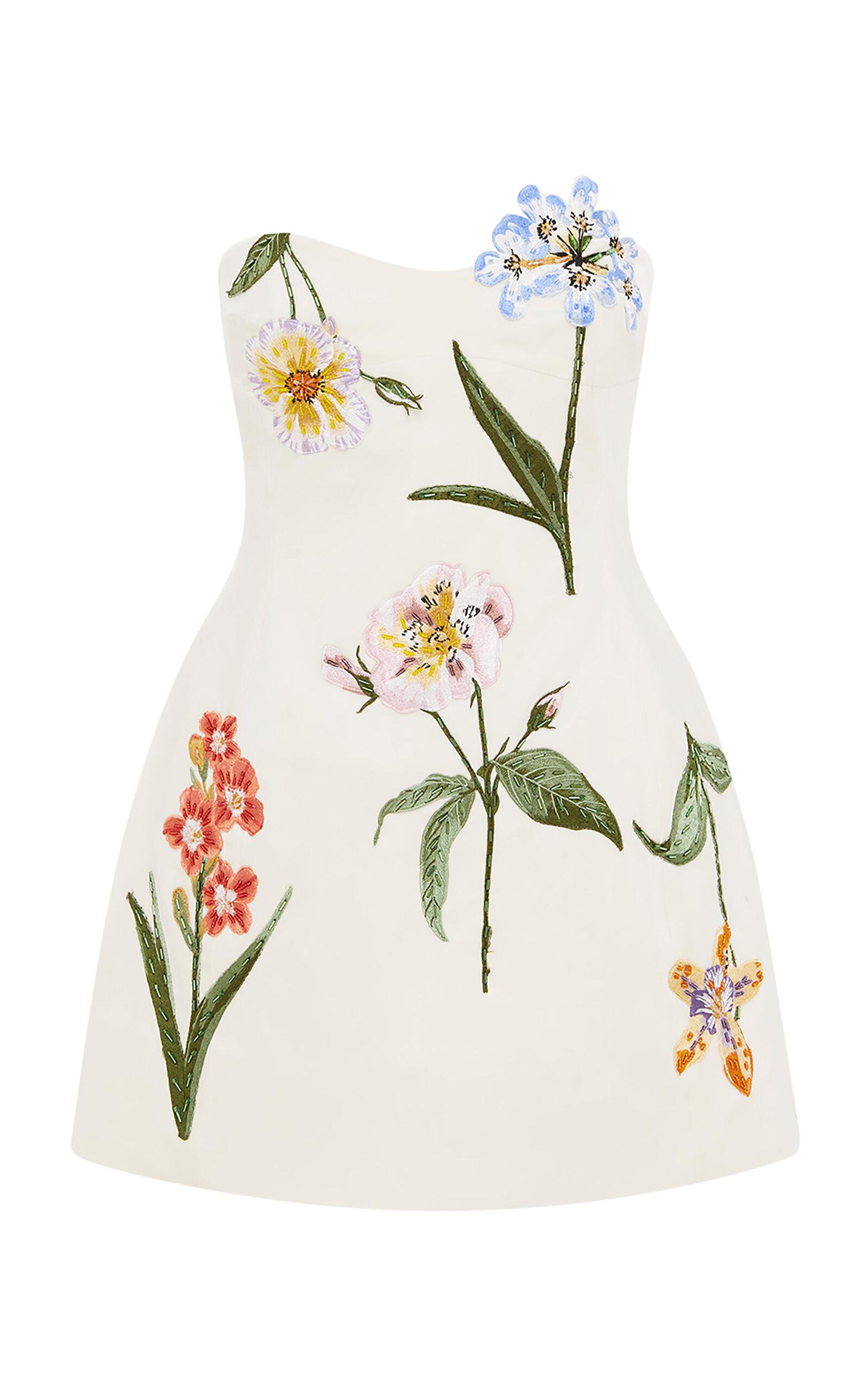 LEO LIN Rosario Embellished Mini Dress in White | Lyst LEO LIN Rosario Embellished Mini Dress in White | Lyst