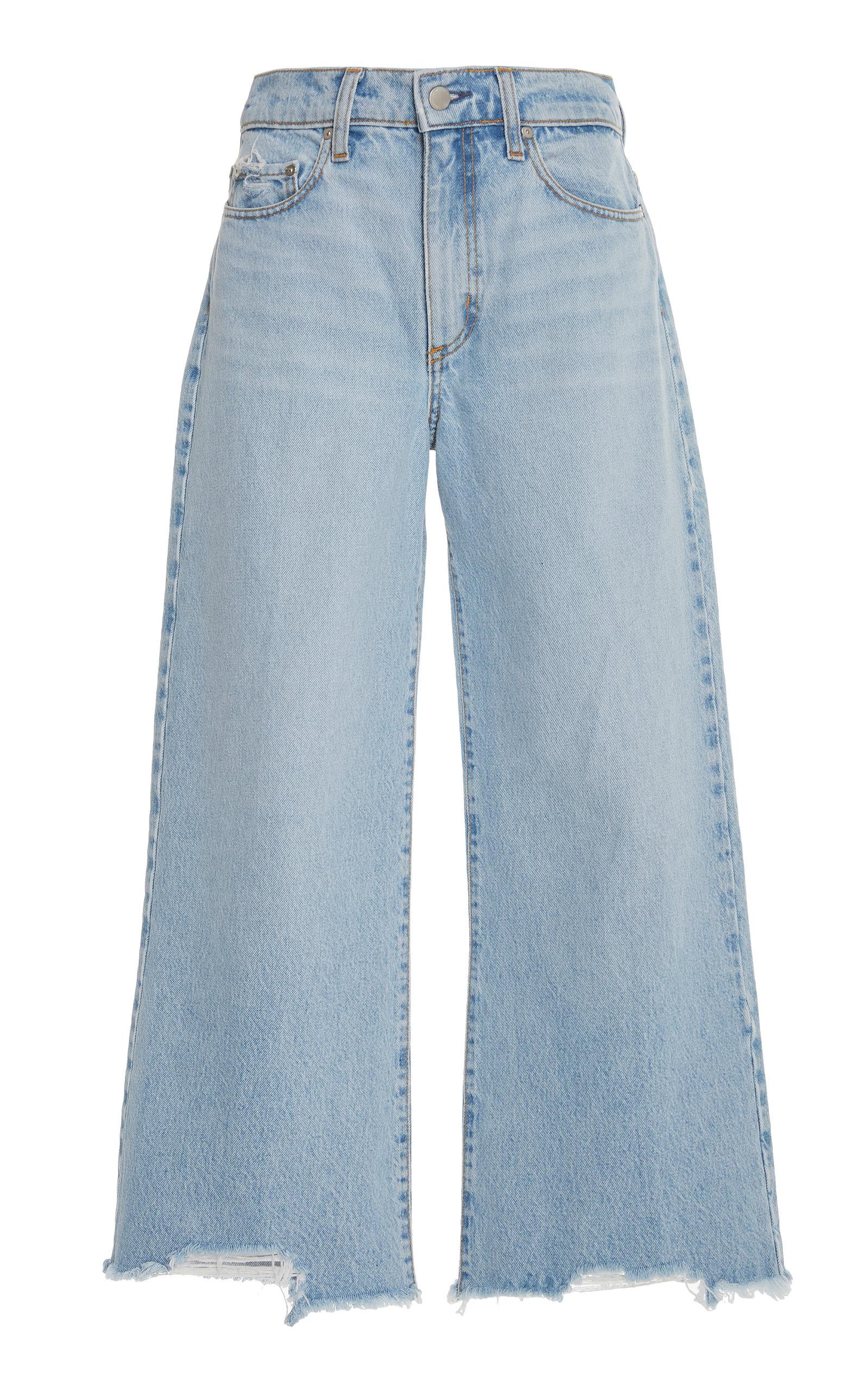 Nobody Denim Denim Skylar High-rise Cropped Wide-leg Crop Jeans in ...