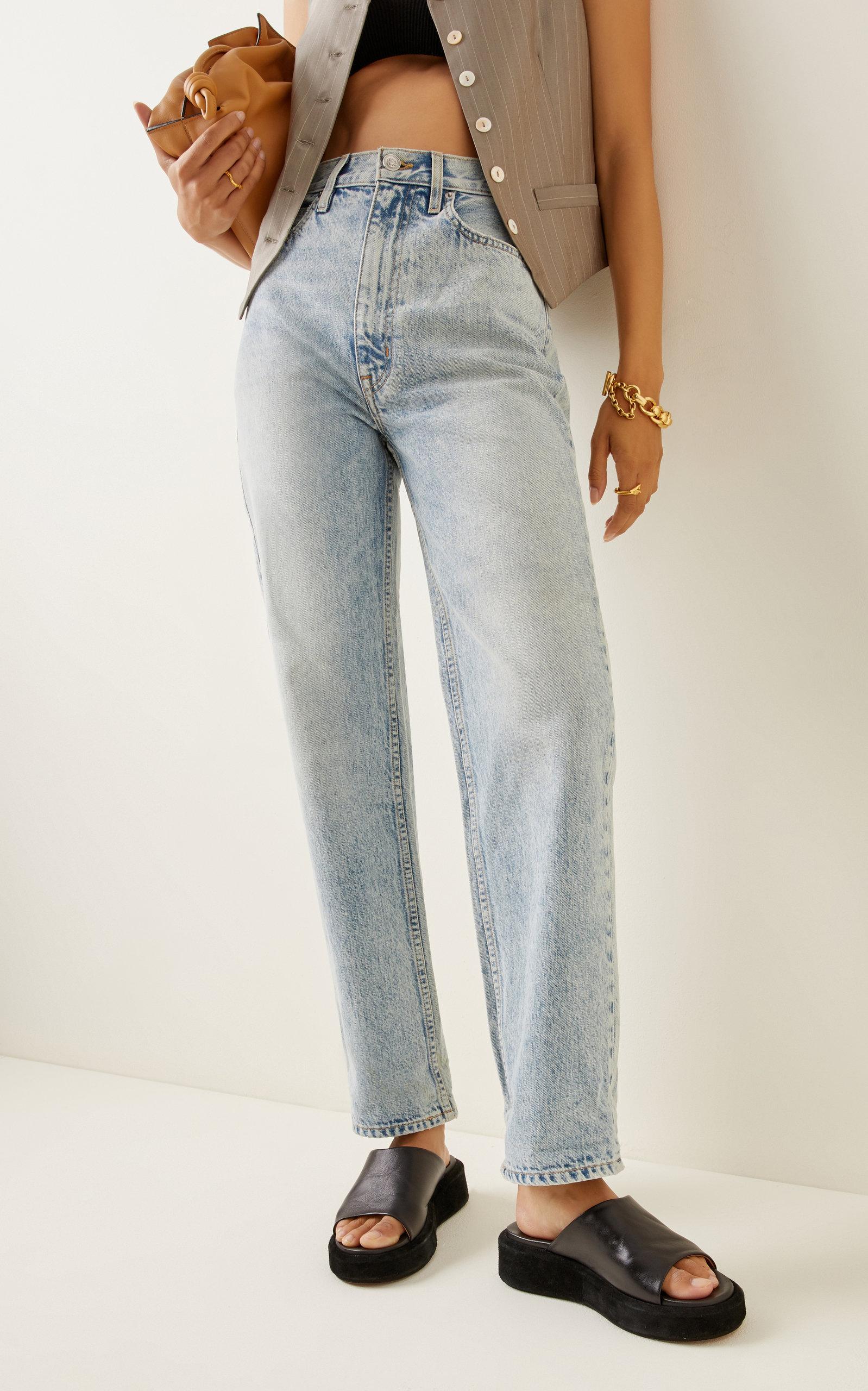 SLVRLAKE Denim Dakota Rigid High-rise Relaxed Tapered Jeans in
