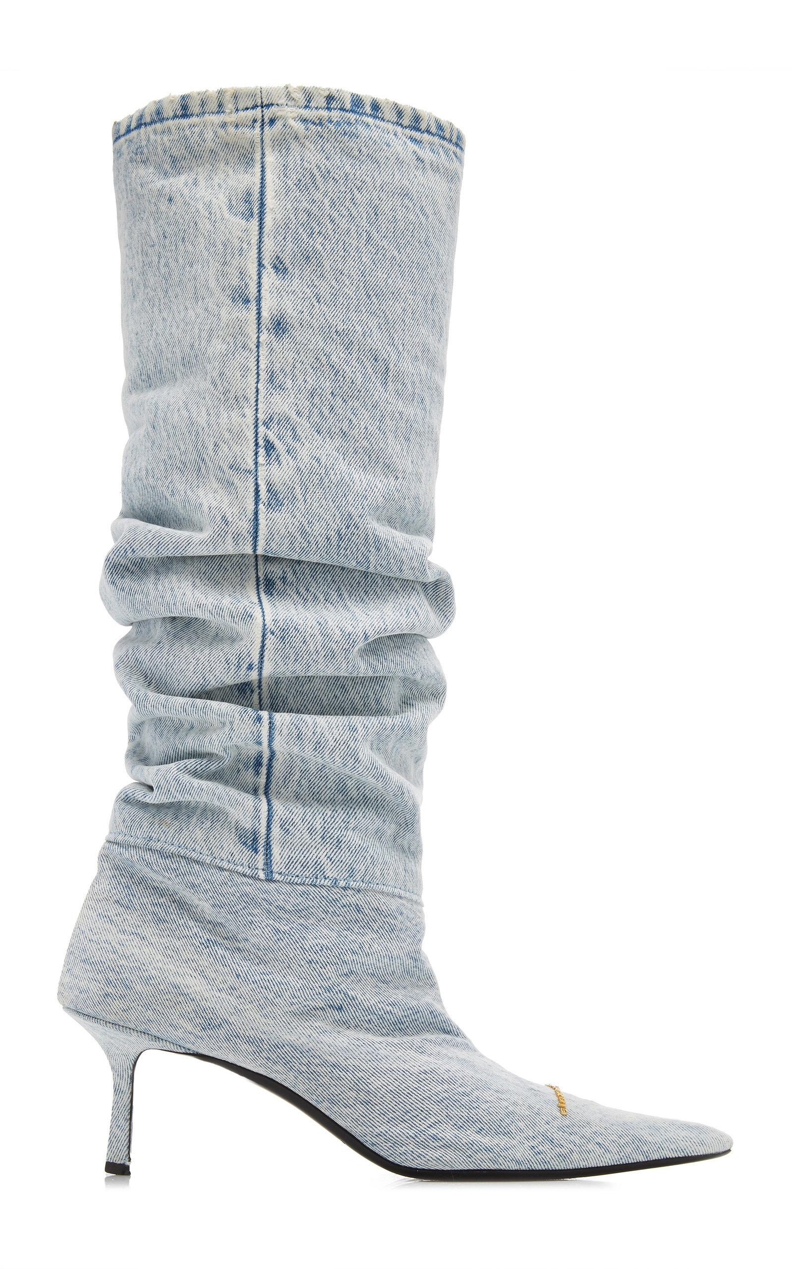 Alexander wang denim clearance boots