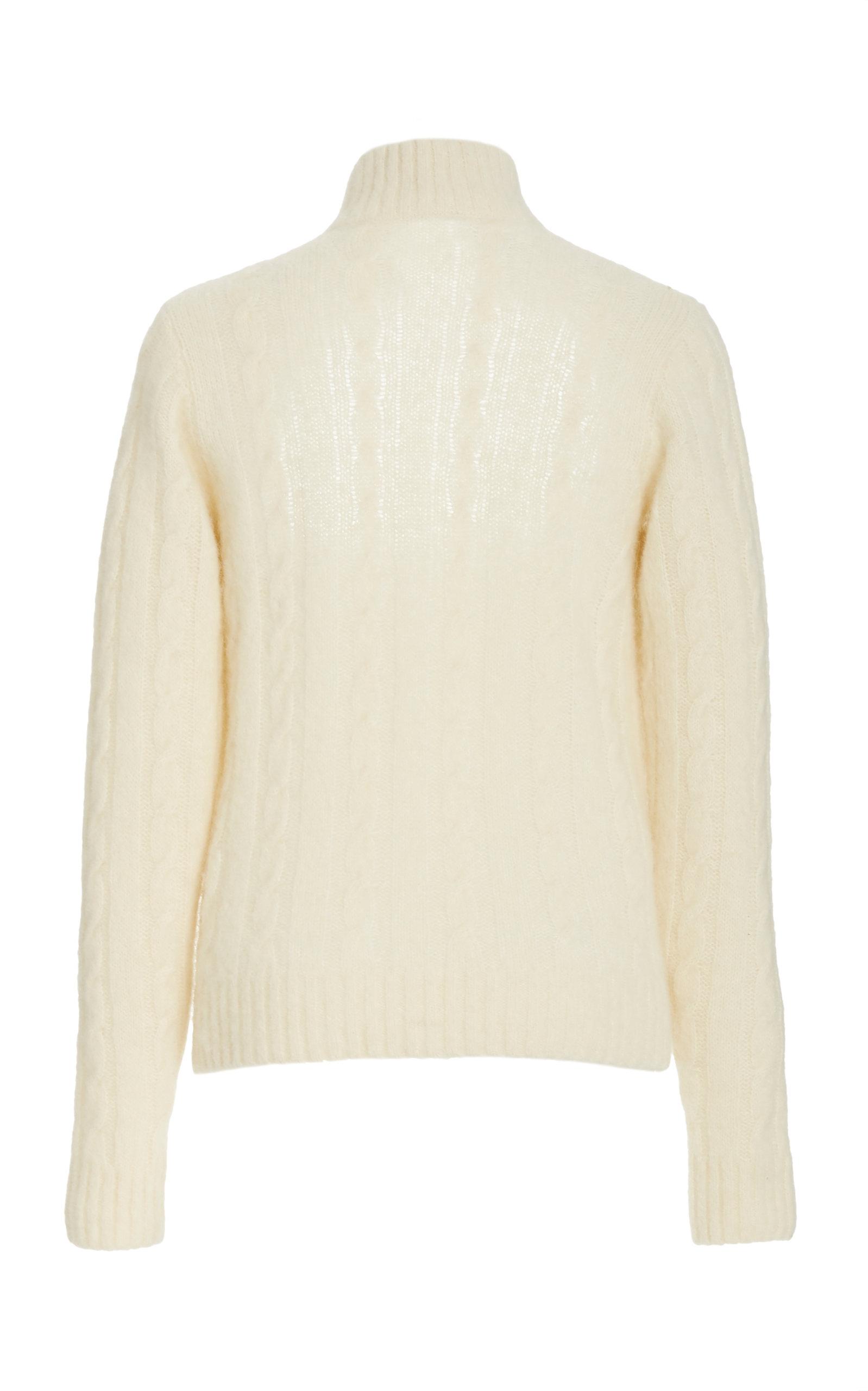 ganni alpaca knit blouse