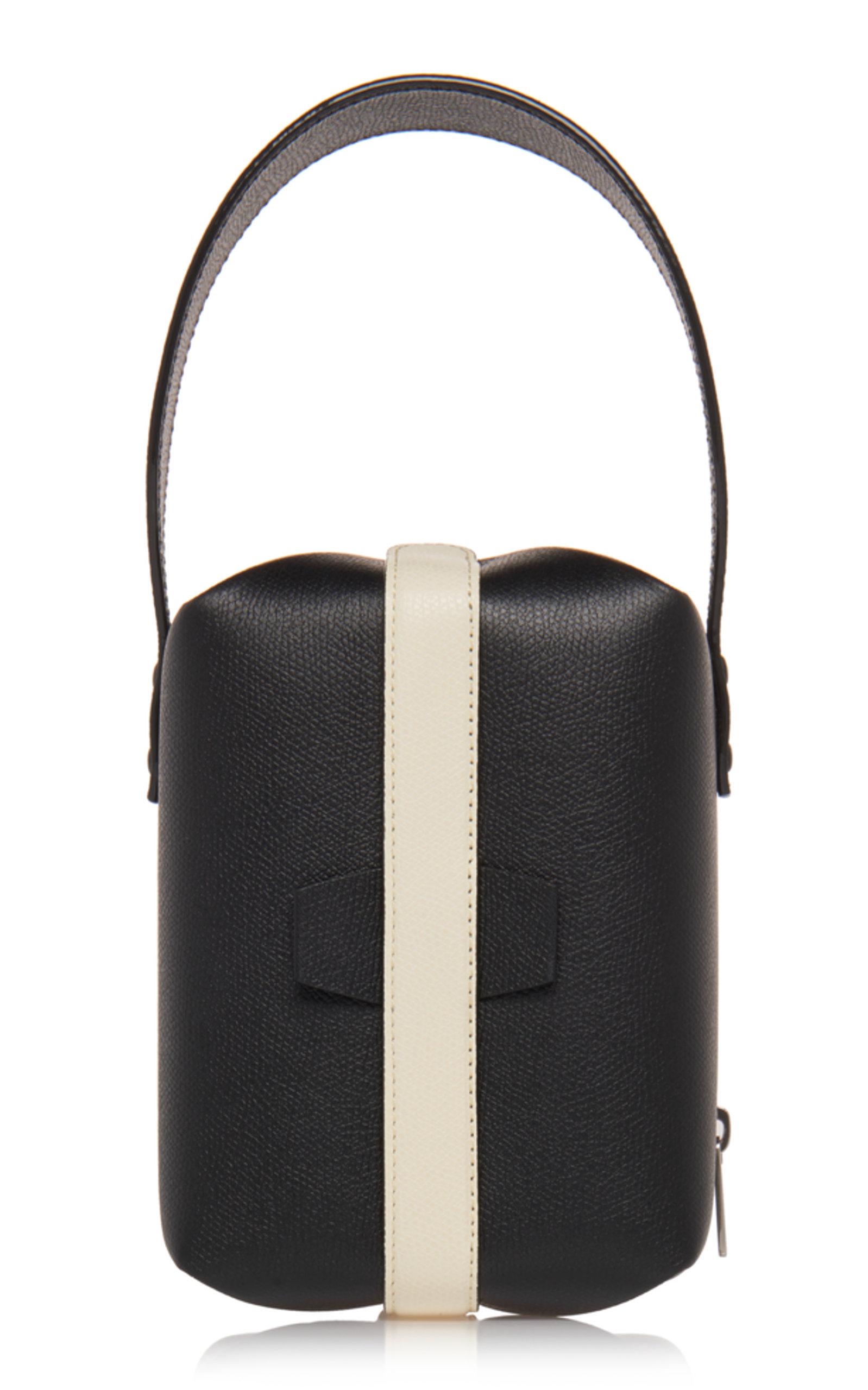 Valextra Leather Tric Trac Bag in White | Lyst