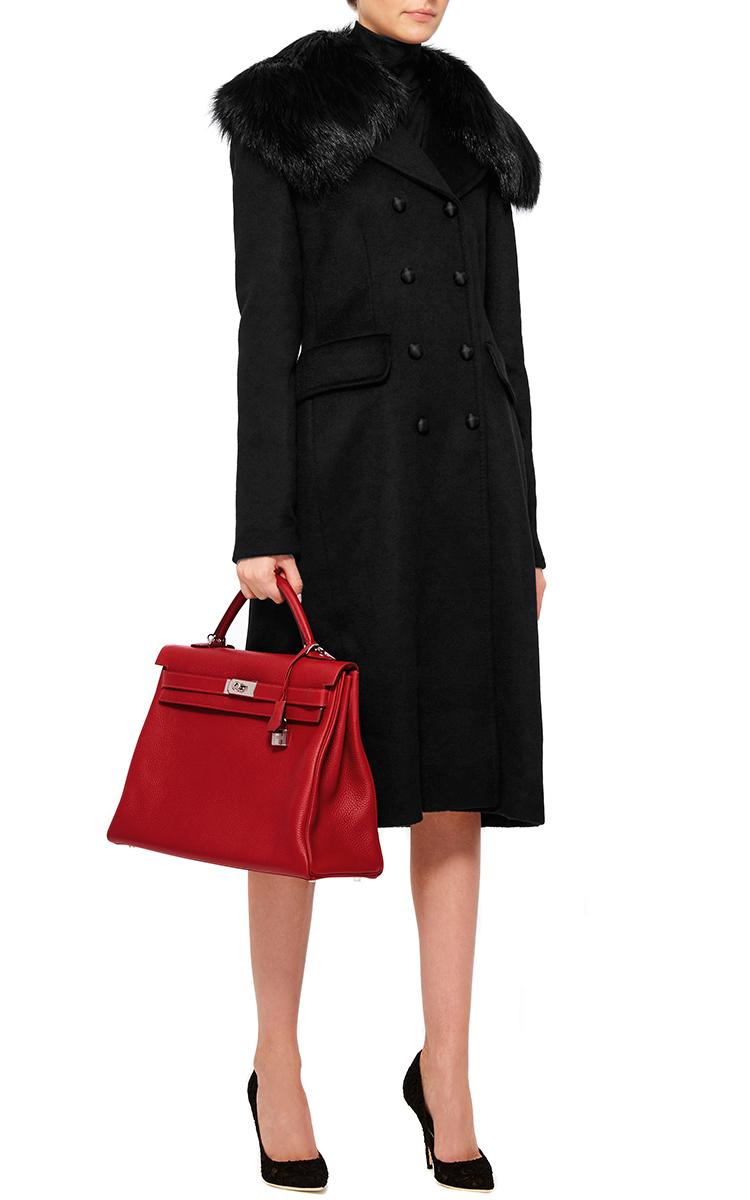 Hermès Leather Vintage Hermes 40cm Retourne Kelly Bag in Red | Lyst