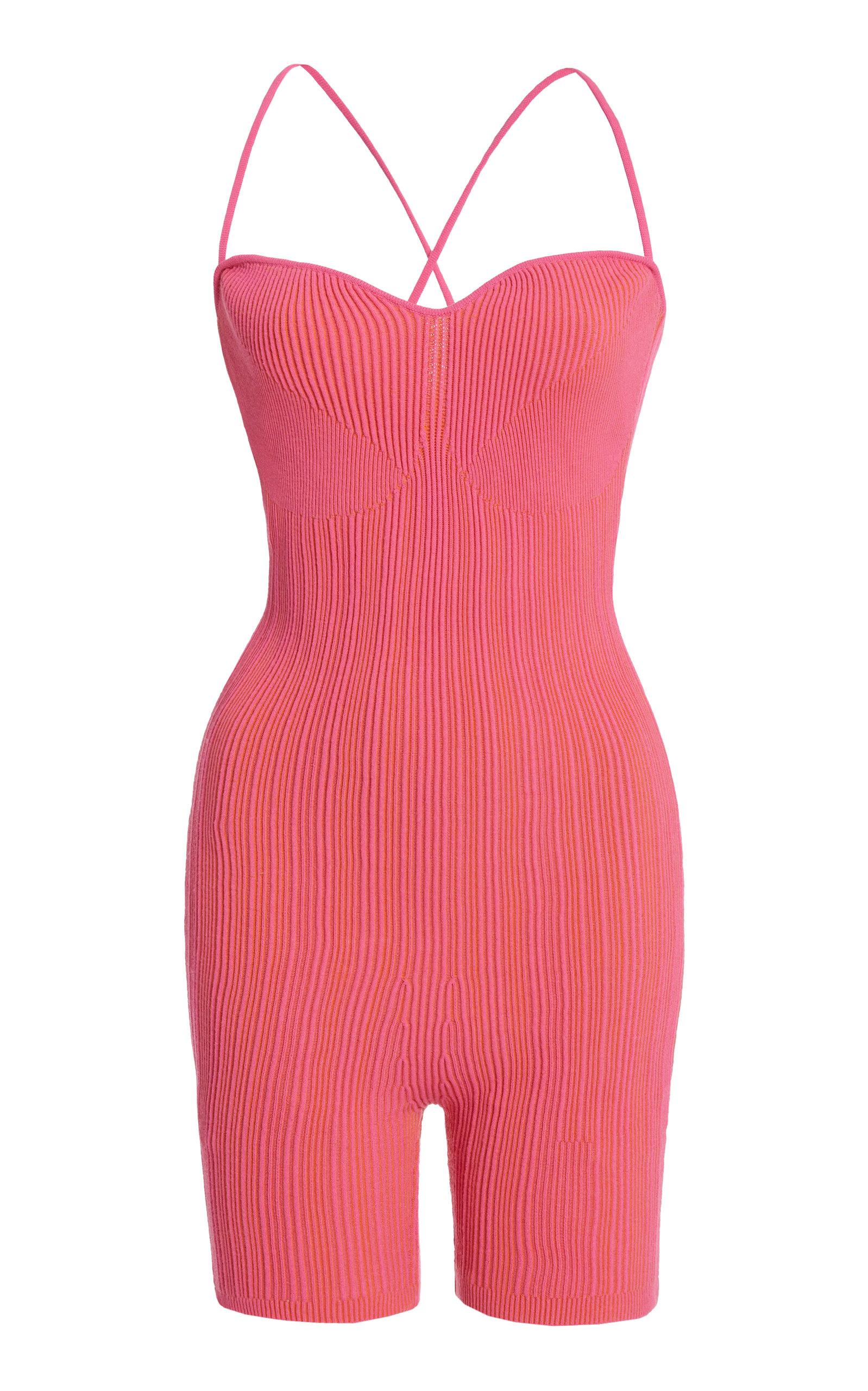 JACQUEMUS Le Body Adour in Beige Stripes | Neutral. Size 42 (also in ). |  MILANSTYLE.COM