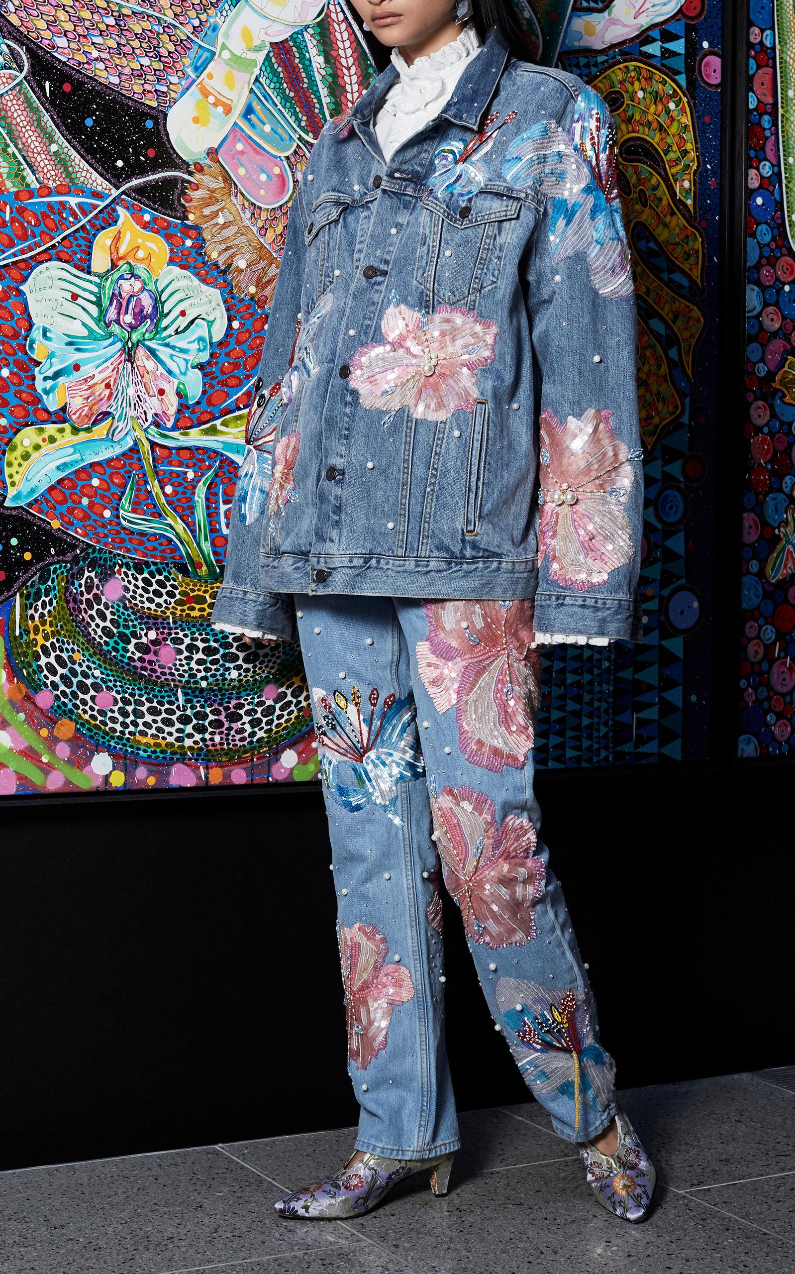 Romance Was Born Fertile Flower Jeans X Levis in Blue Lyst Canada