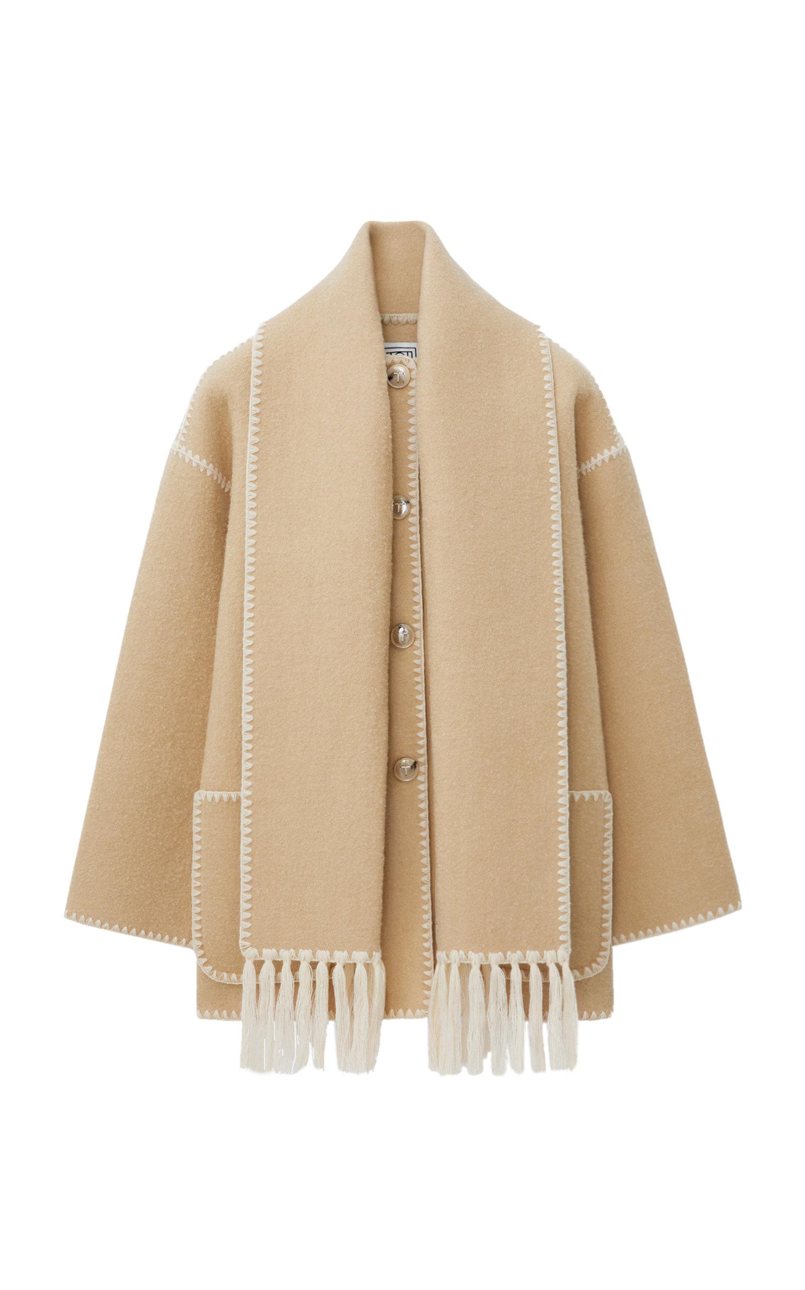 oversized wool blend jacket