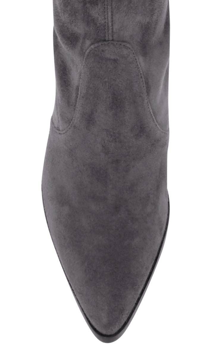 Stuart Weitzman Highstreet Suede Overtheknee Boots in Grey (Gray) Lyst