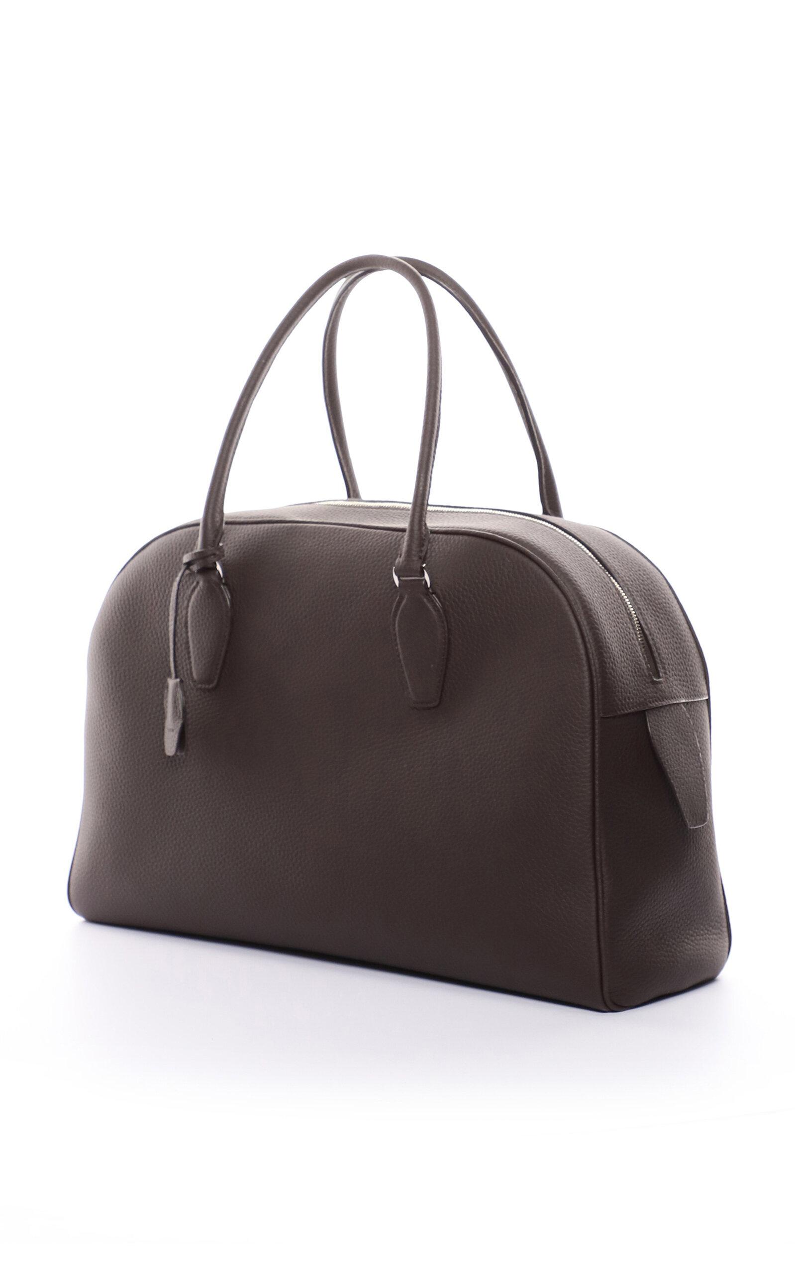 The Row India 15.75 Leather Top Handle Bag in Brown | Lyst