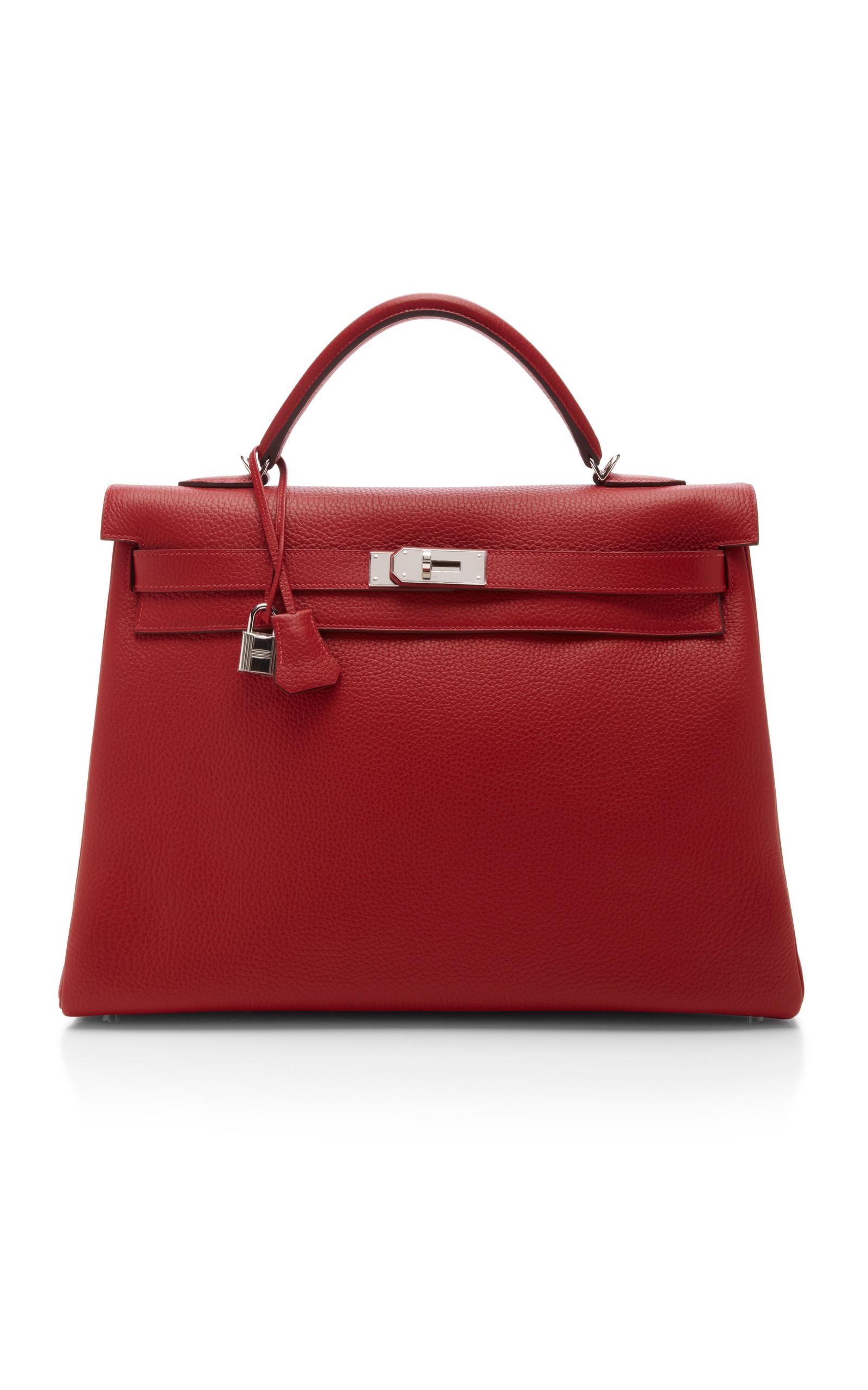 Jeg vil være stærk Den aktuelle nøjagtigt Hermès Vintage Hermes 40cm Retourne Kelly Bag in Red | Lyst
