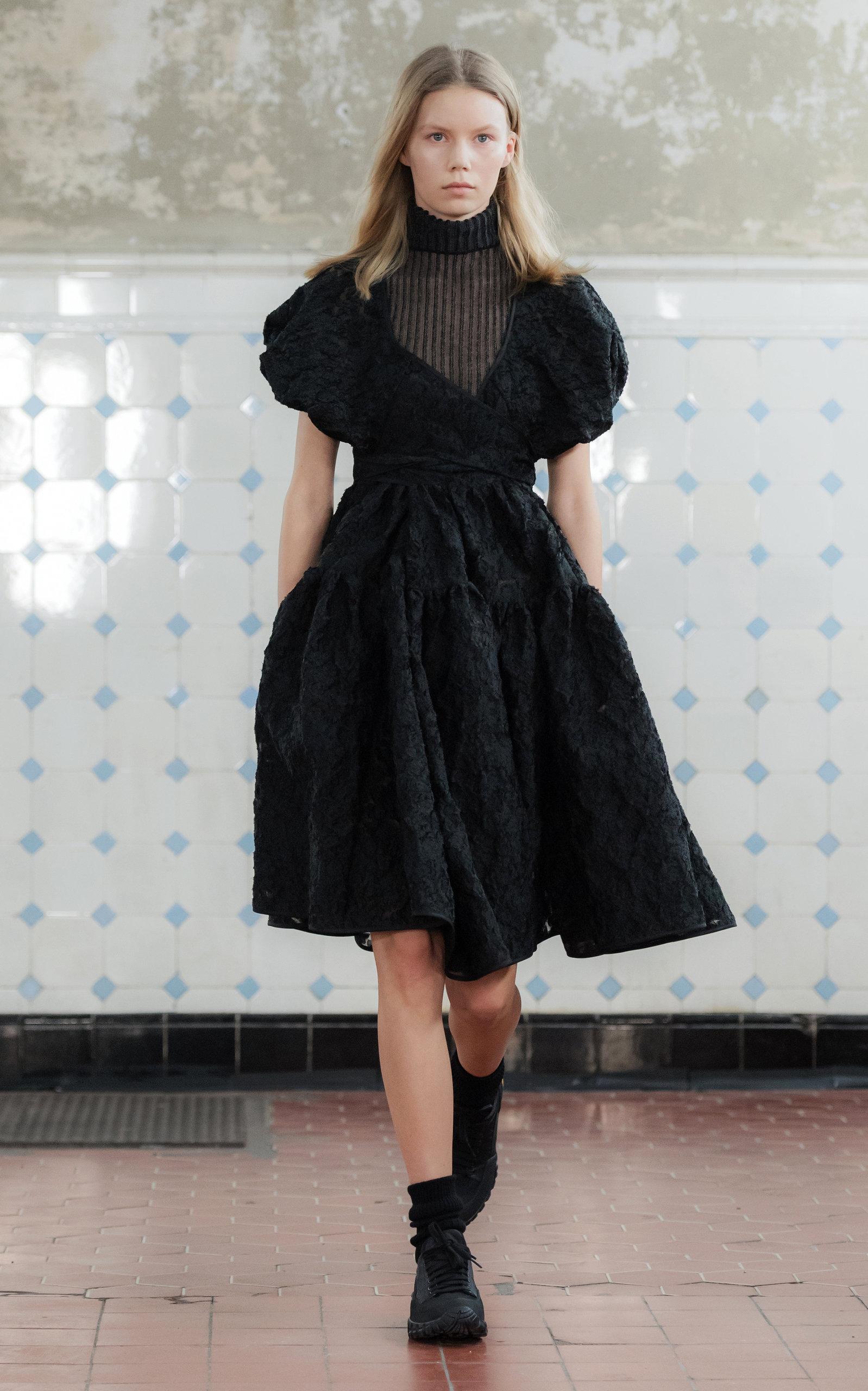 Cecilie Bahnsen Ammi Puff Sleeve Dress in Black | Lyst Canada