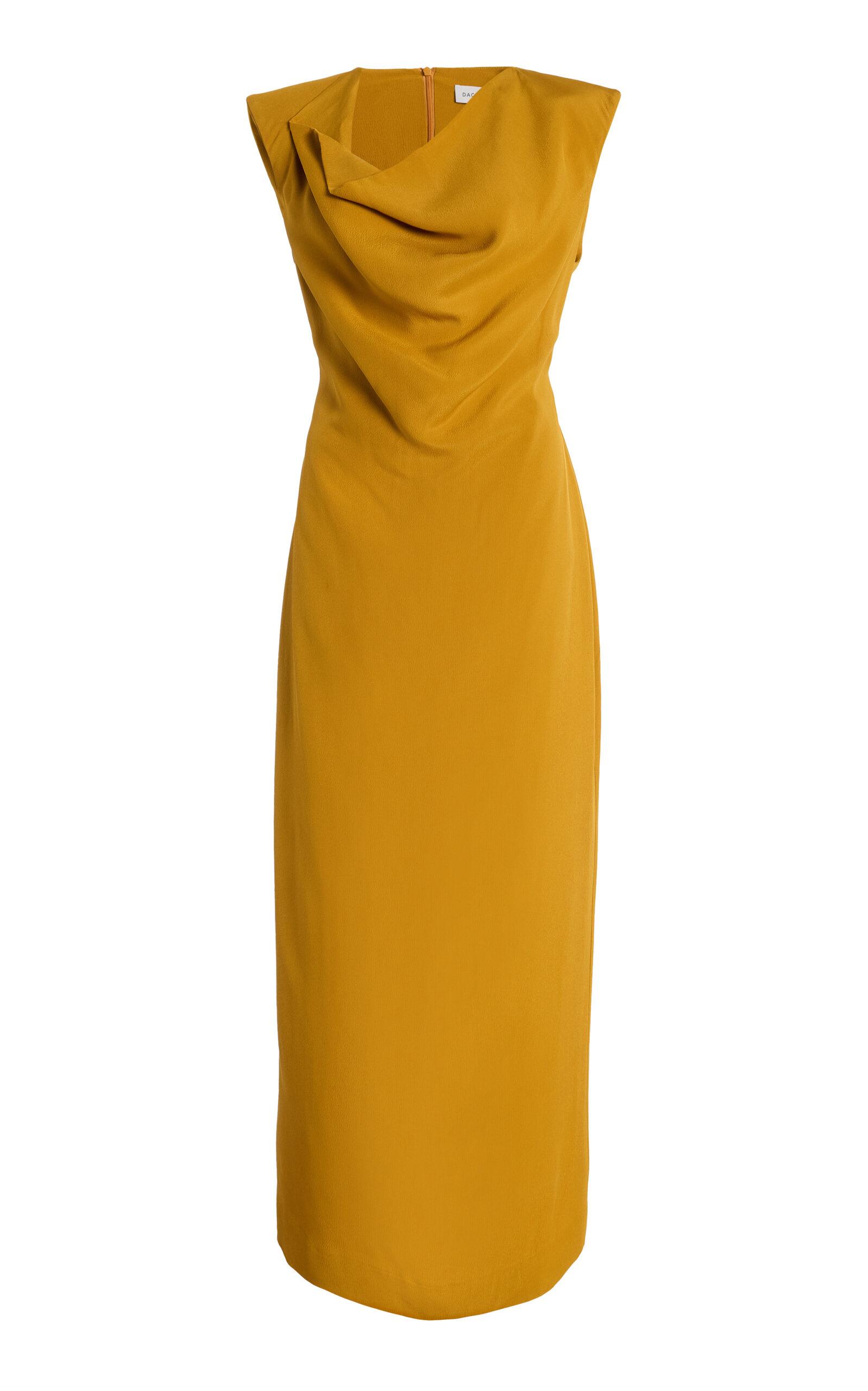 carmen midi dress Carmen Midi Ruffle Dress With Sheer Top