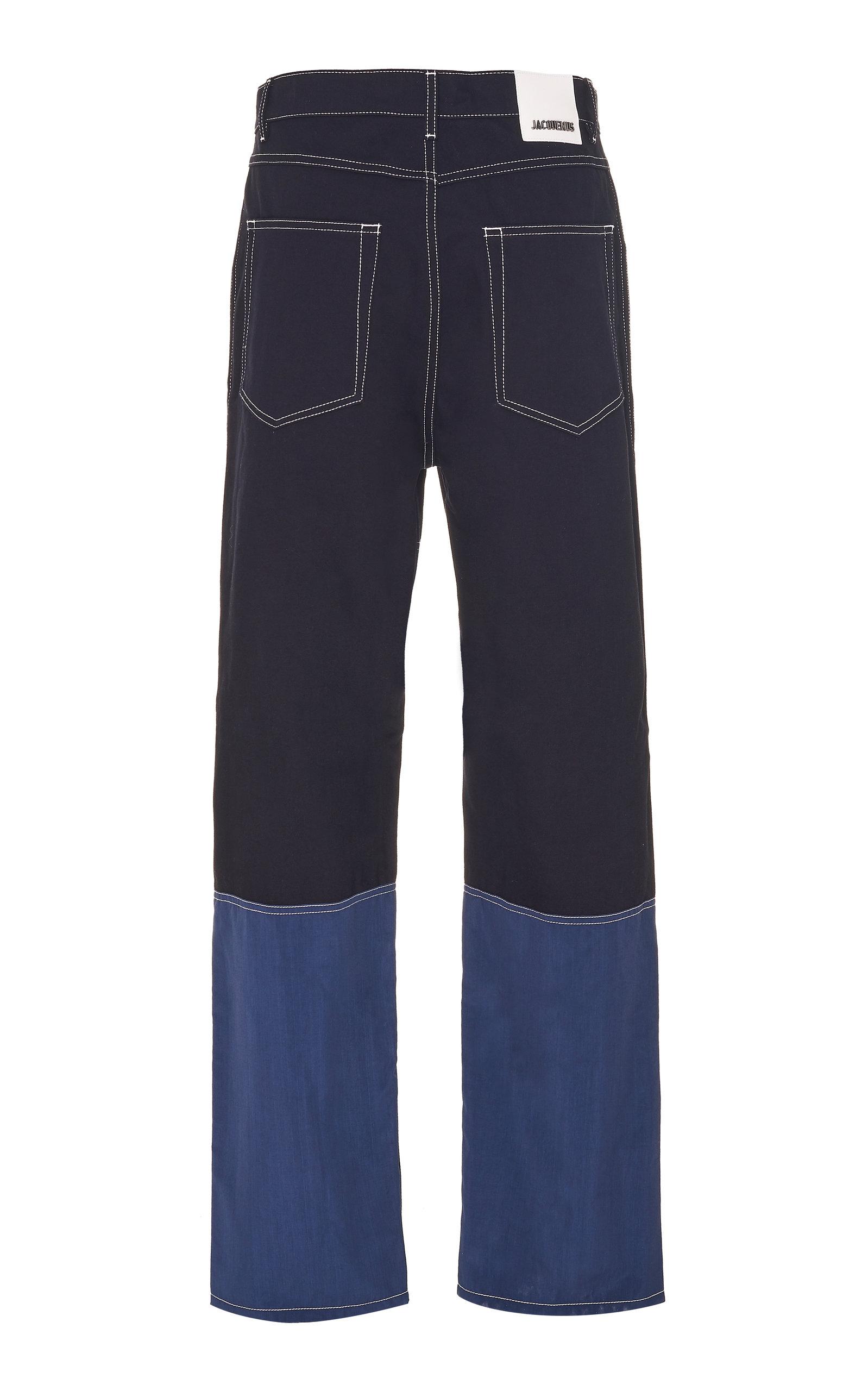 Jacquemus De Nîmes Meunier Two-tone Straight-leg Jeans in Blue for 