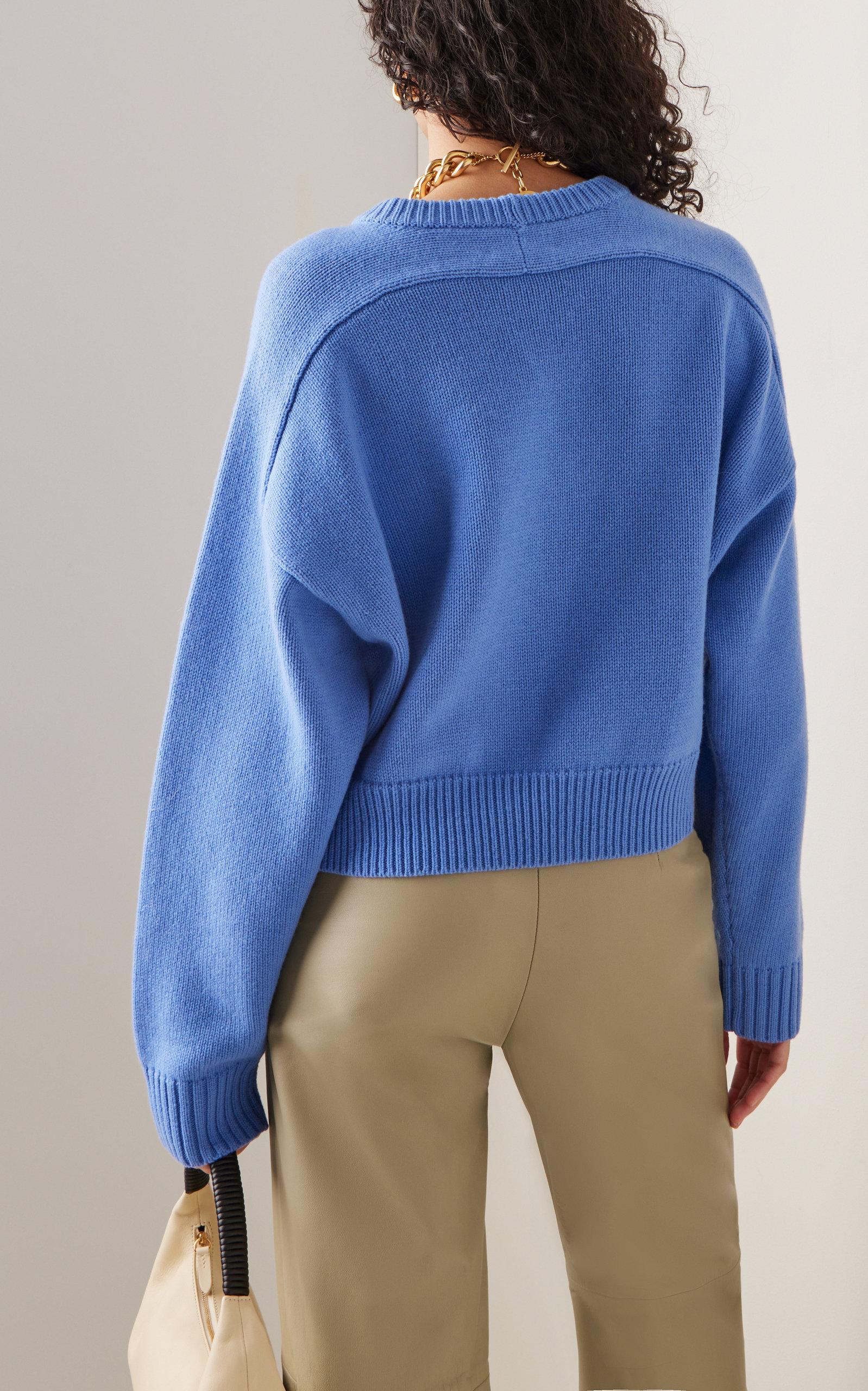 Loulou Studio Oversized Wool-cashmere Sweater in Blue | Lyst