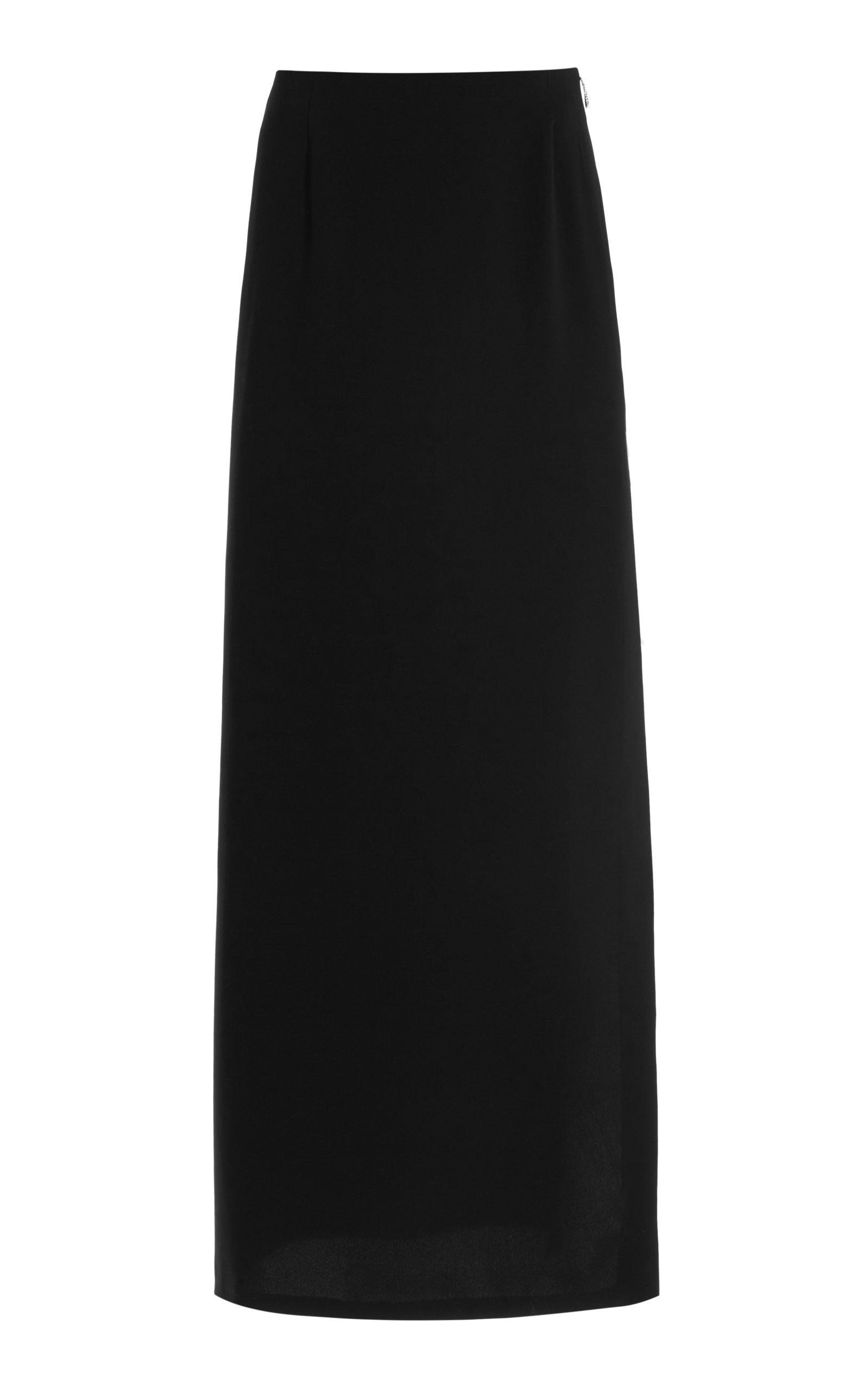 Nue Mira Stretch-silk Maxi Skirt in Black | Lyst