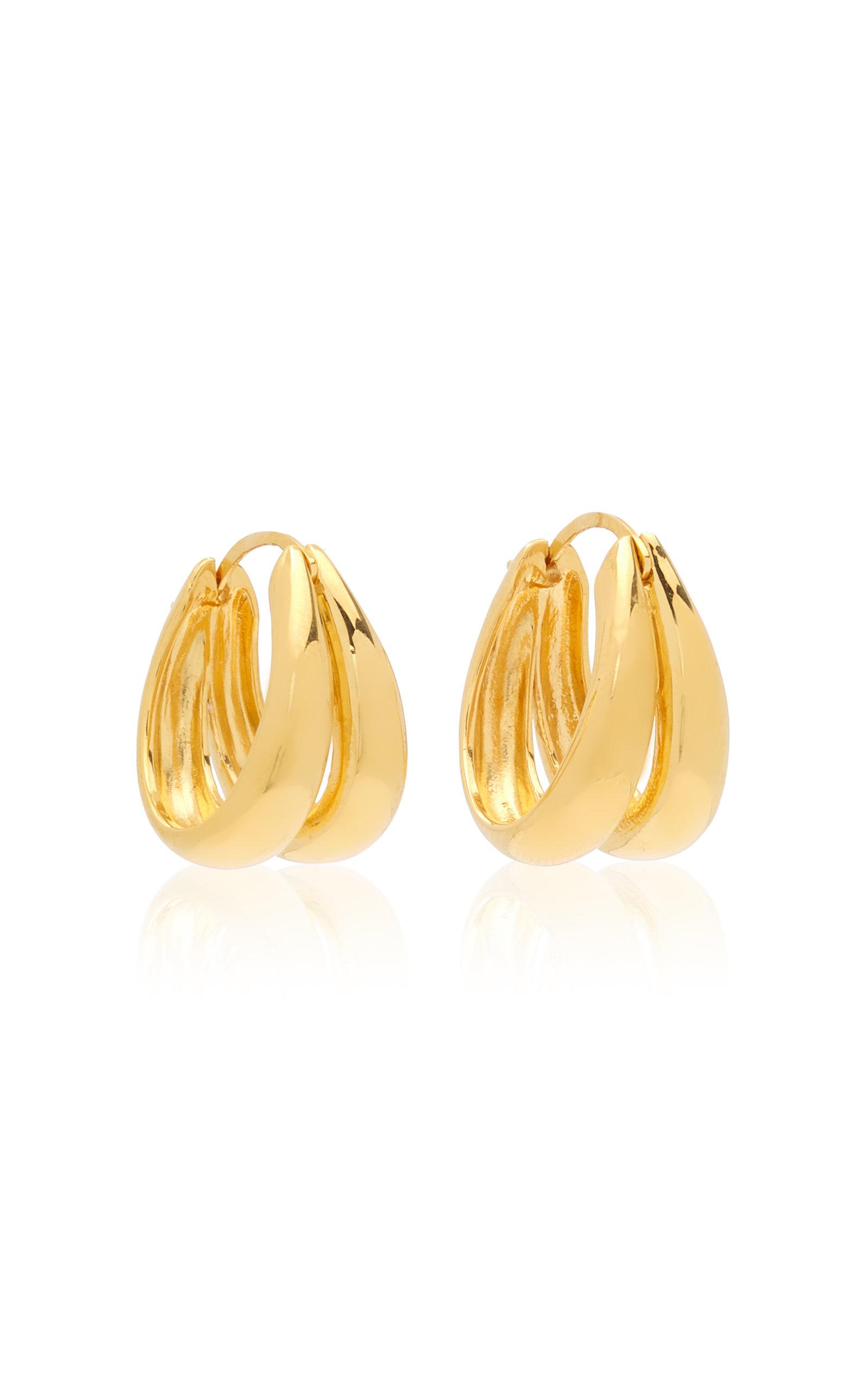 Sophie Buhai Large 1930 18k Gold Vermeil Double-hoop Earrings in 