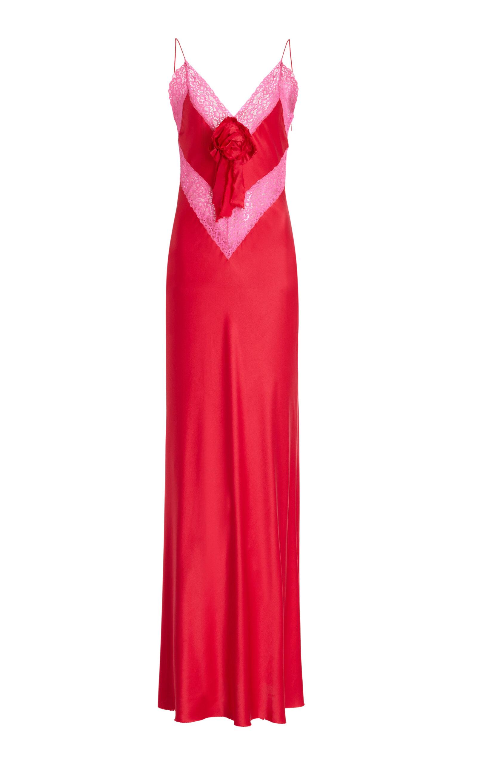 hand dyed silk dress Sienna Hand Dyed Midi Slip Dress
