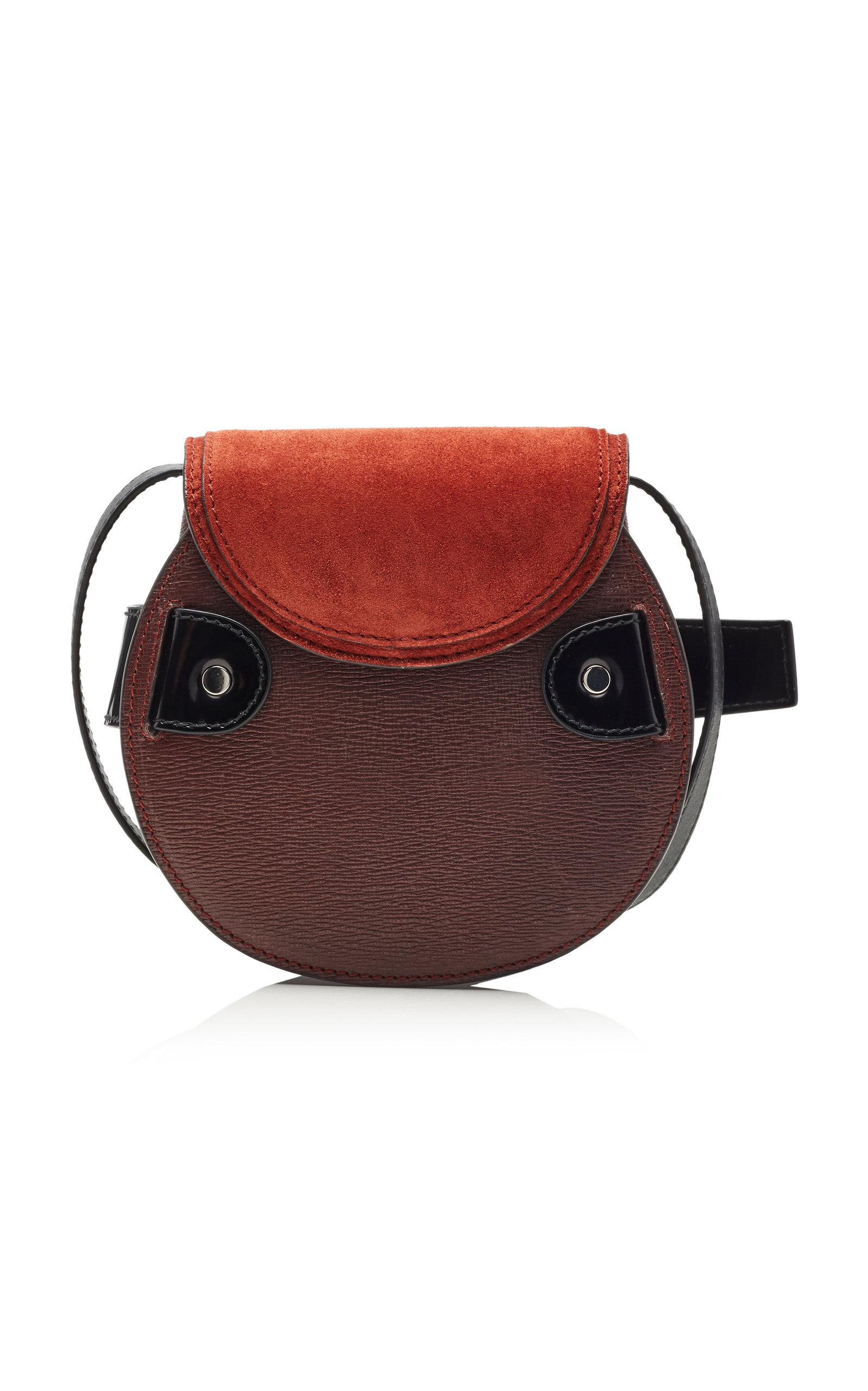 RED WESTERN CROSS WINGS AND BROWN SEQUENCE LOOK SHOULDER HANDBAG CONCEALED CARRY