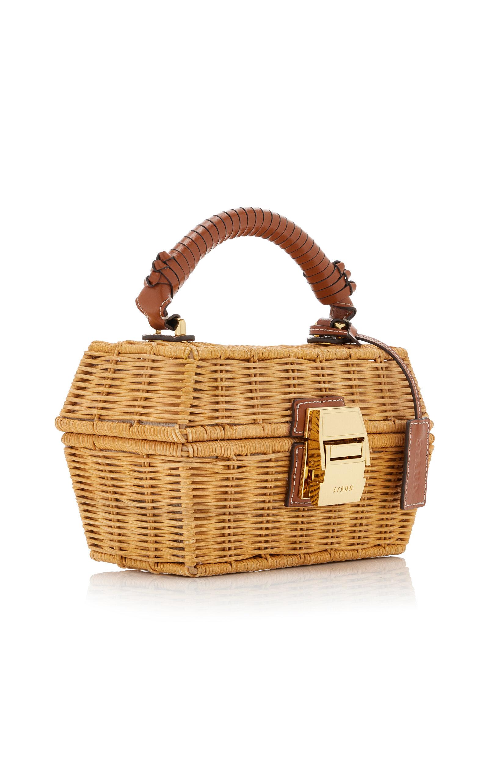 STAUD Wicker Tackle Box Bag in Metallic | Lyst