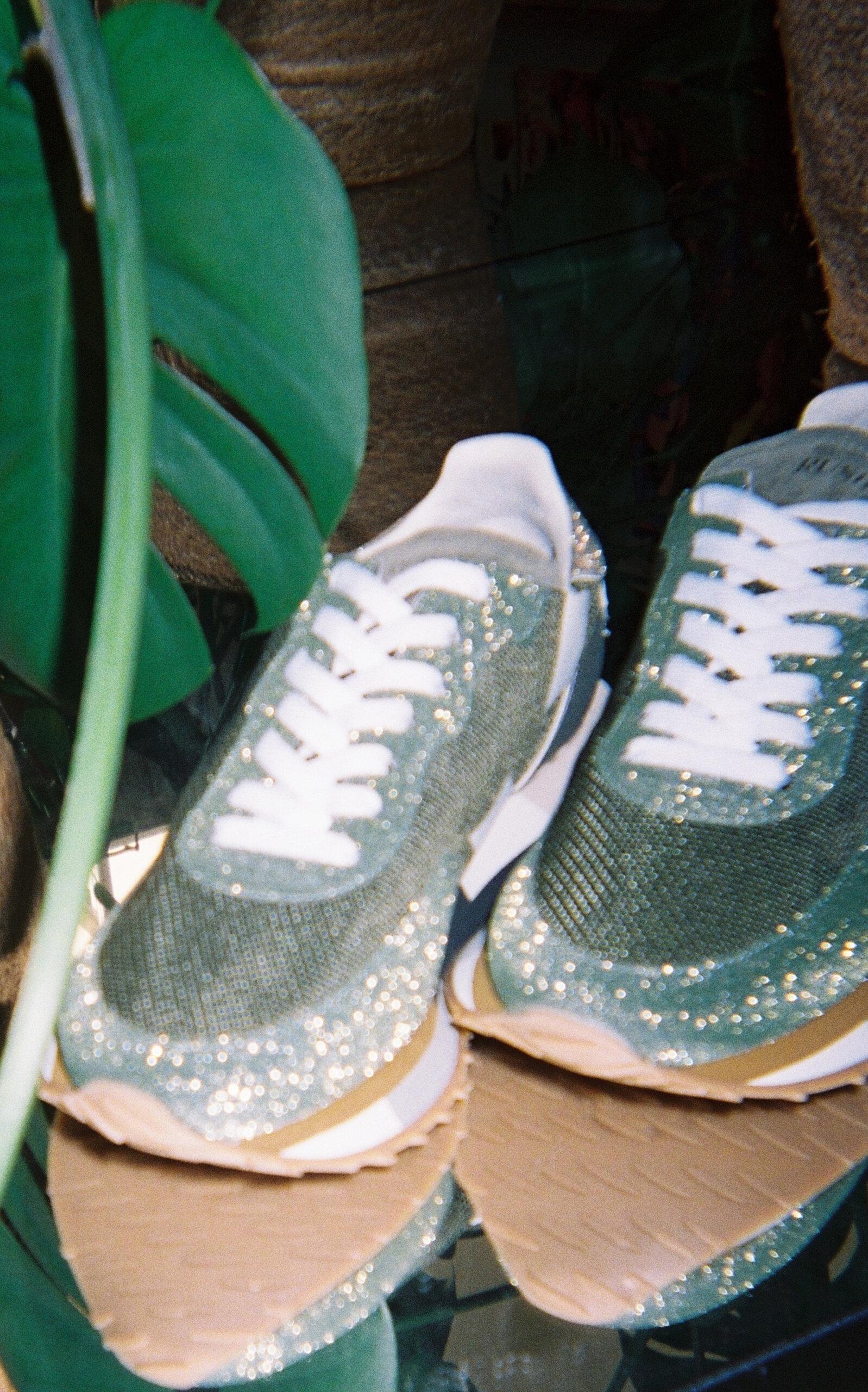 GHŌUD Rush Starlight Mesh & Glitter Sneakers in Green | Lyst