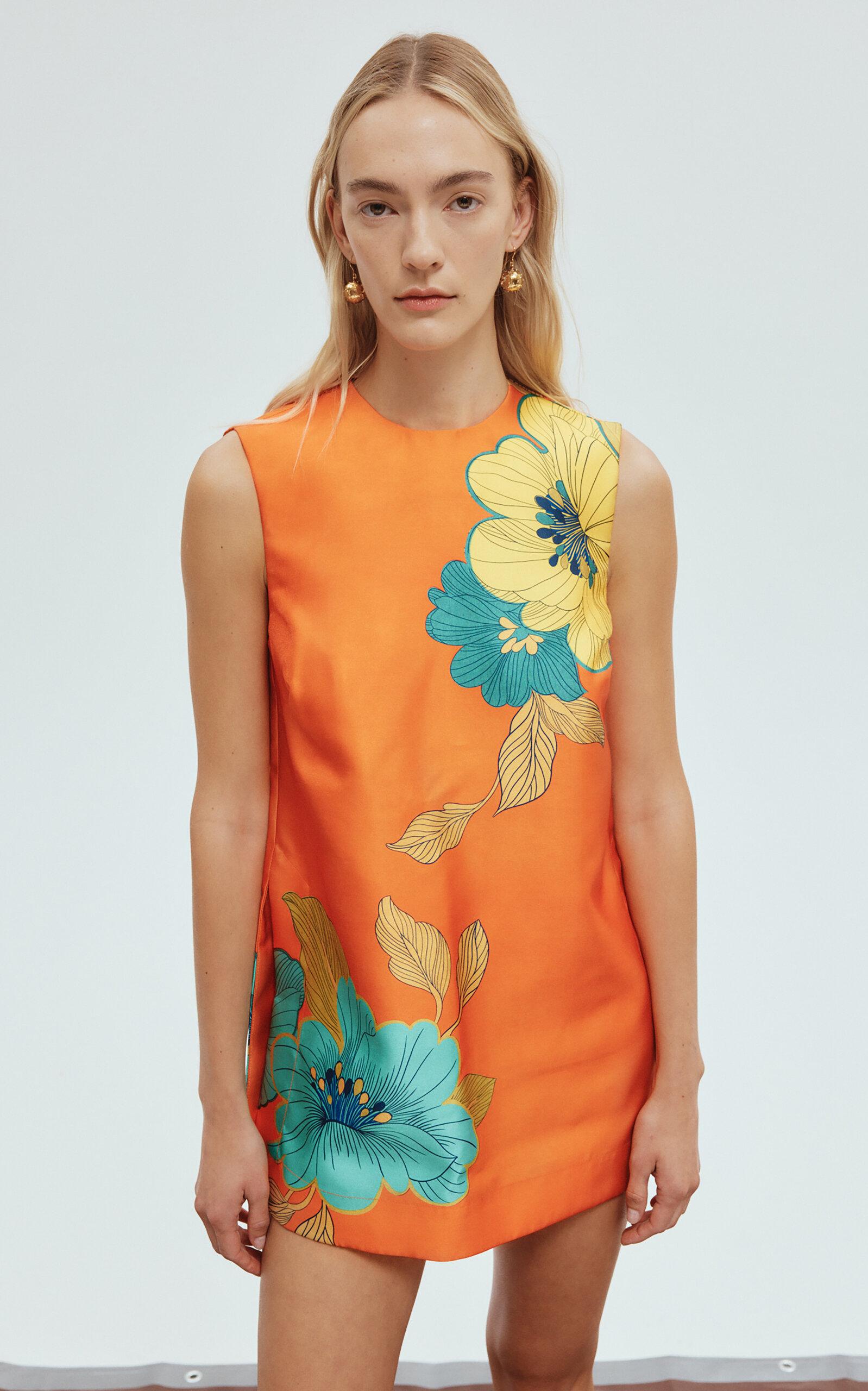ALMAIS Piato Mini Dress in Orange | Lyst