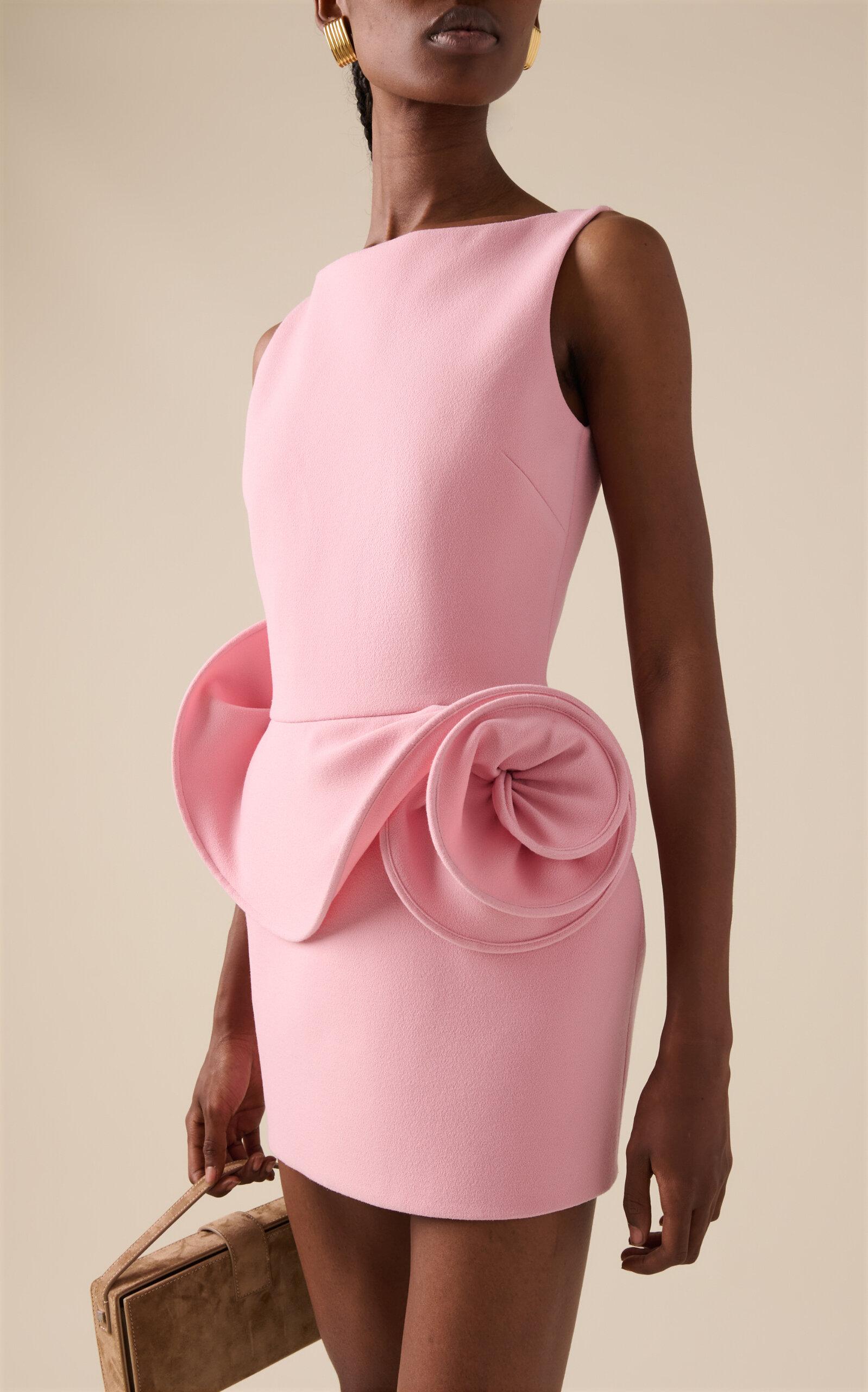 pink magda butrym dress Magda Butrym - Pink wool bustier dress 224423