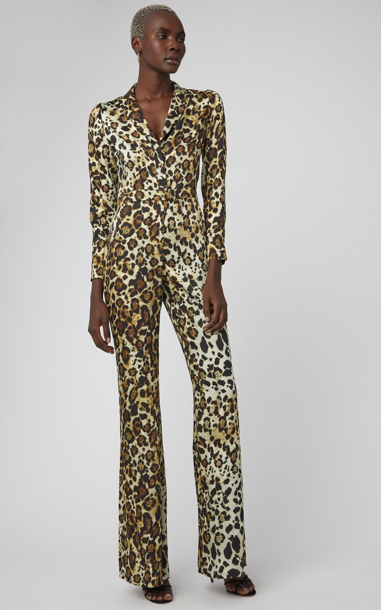 alexis leopard jumpsuit