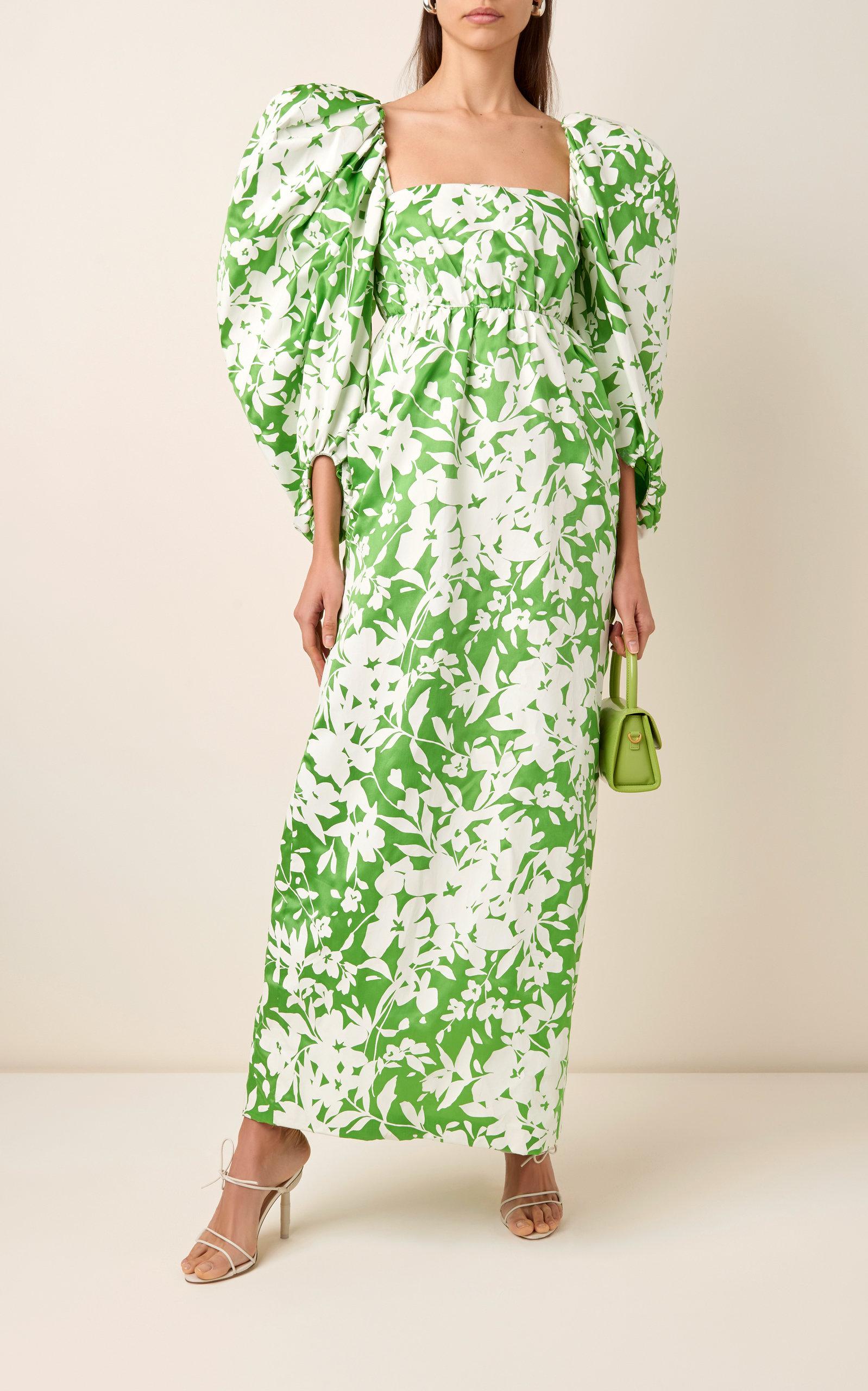 Rosie assoulin green dress Clearance