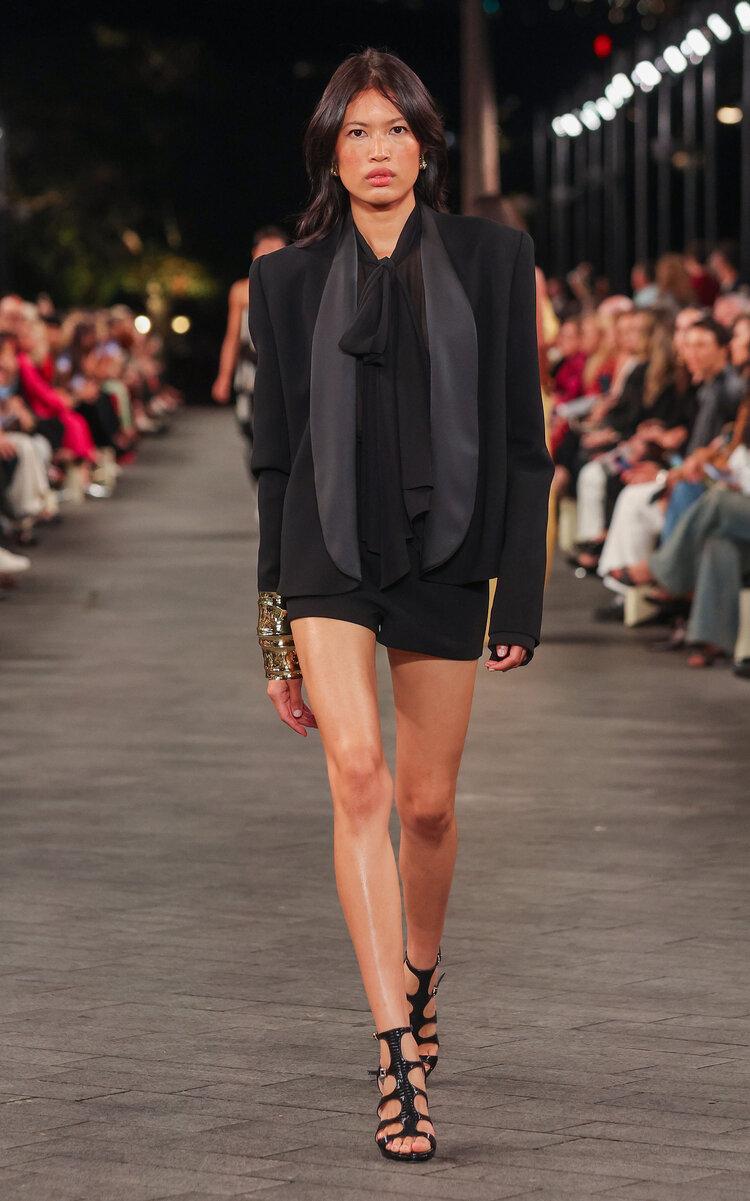 Carla Zampatti High-Rise Crepe Shorts in Black Lyst UK