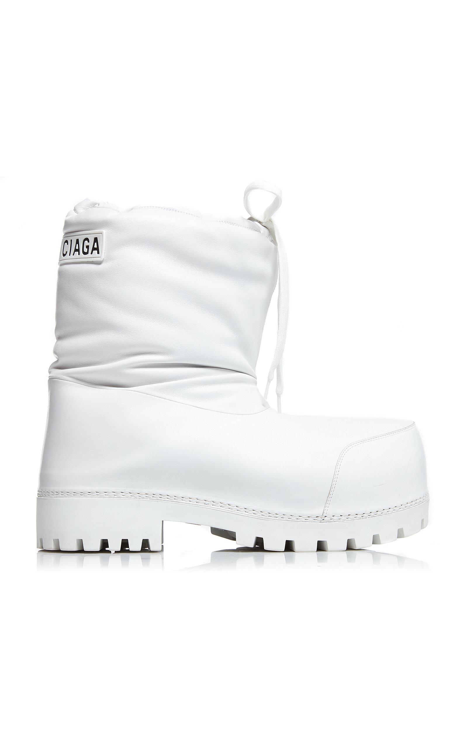 Balenciaga alaska nylon ski boots in white lyst
