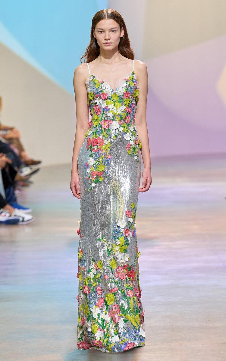 Elie Saab cut-out dress - Green