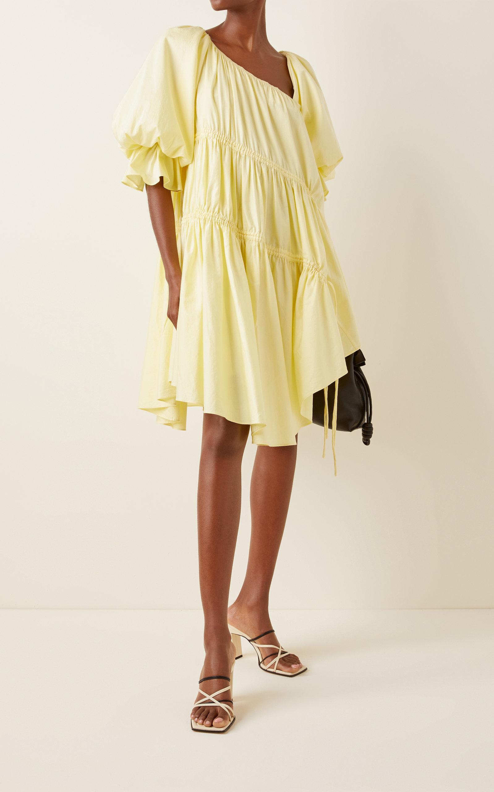 aje yellow mini dress