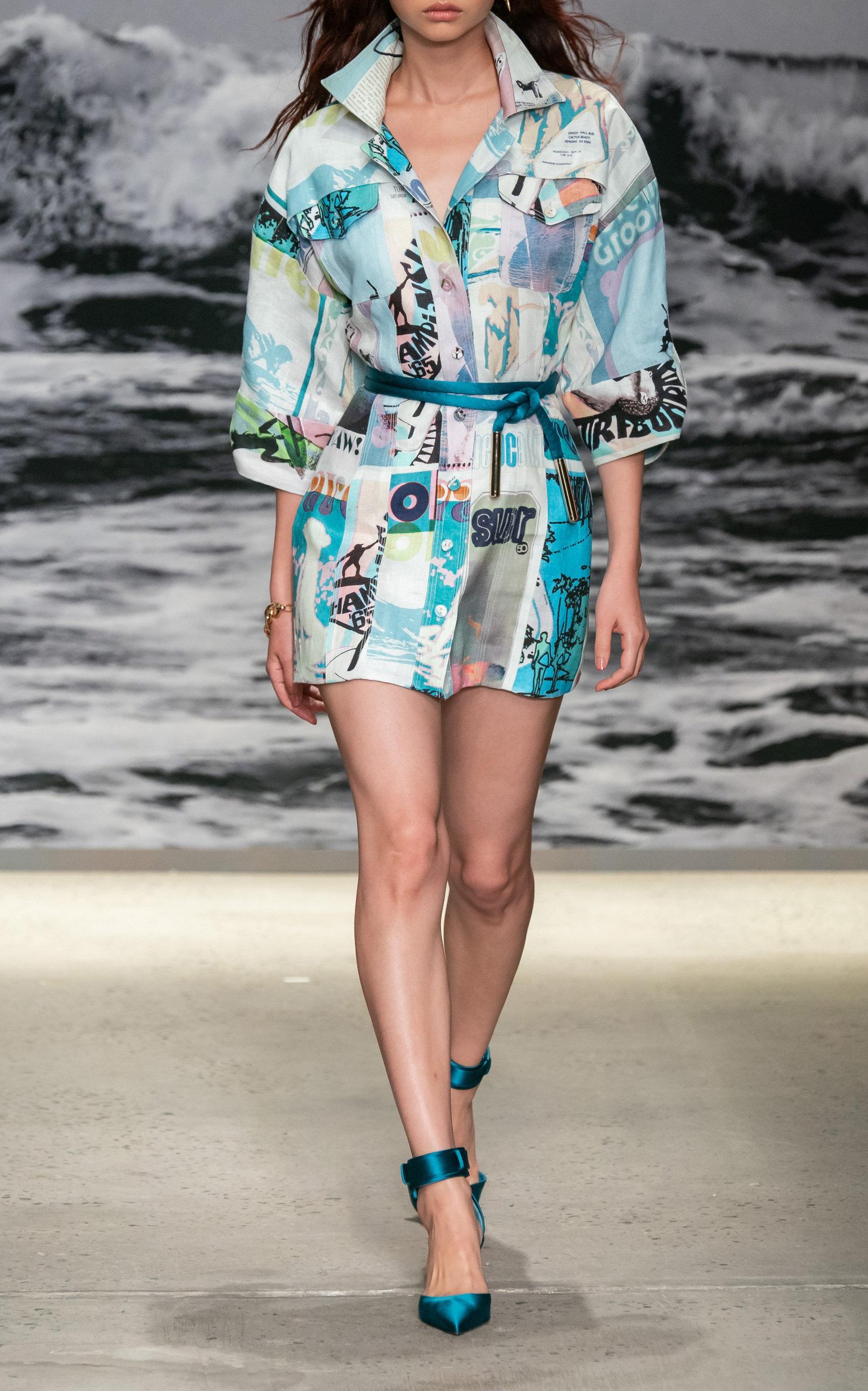 zimmermann glassy safari mini dress