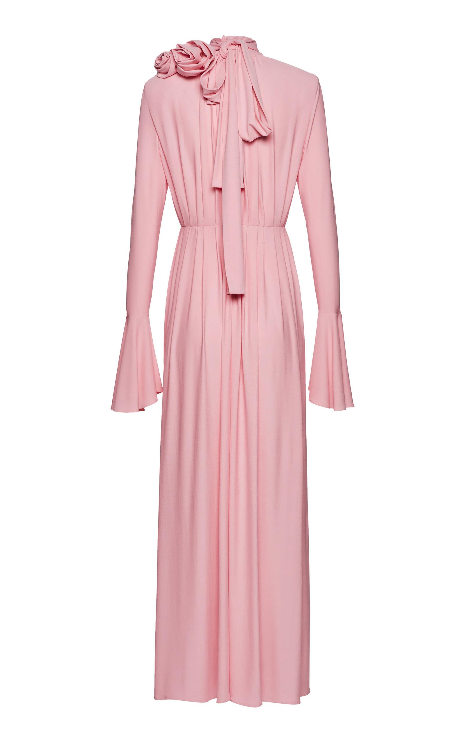 Magda Butrym Floral-detailed Maxi Dress in Pink | Lyst