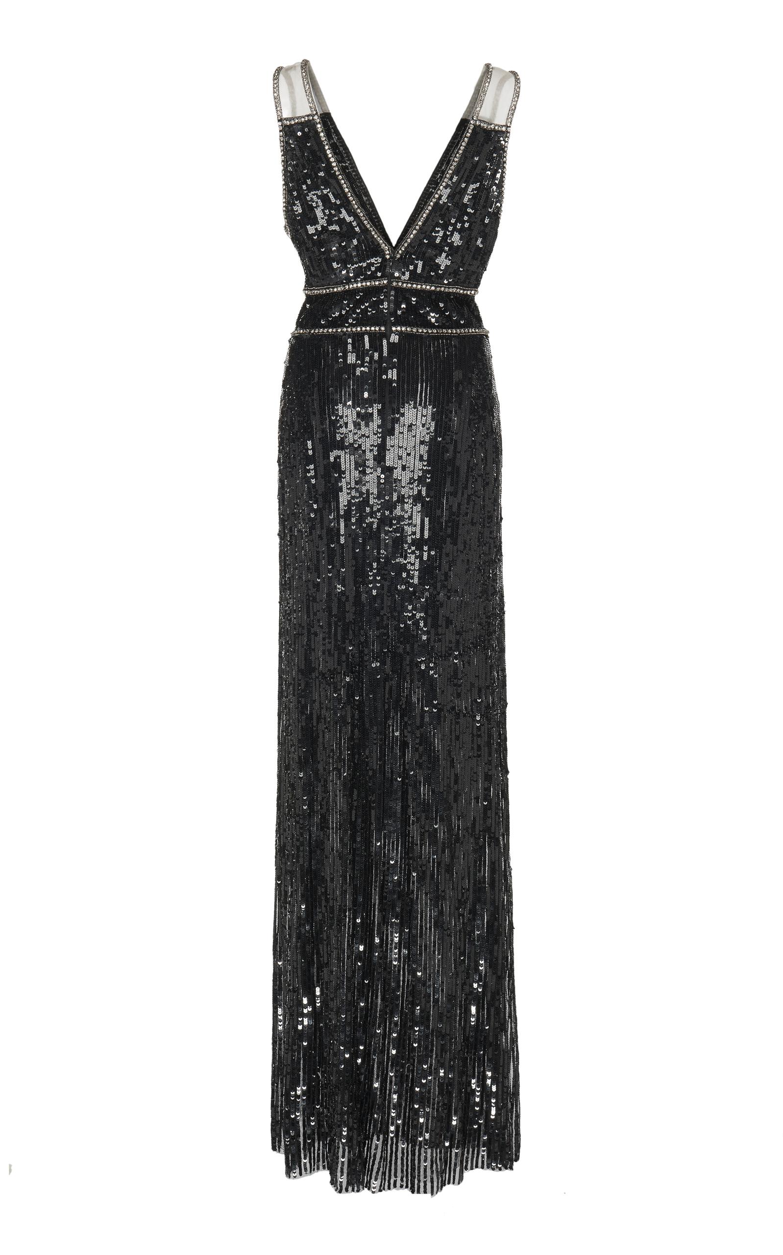 Jenny Packham Tulle Oriel Sequin Gown 