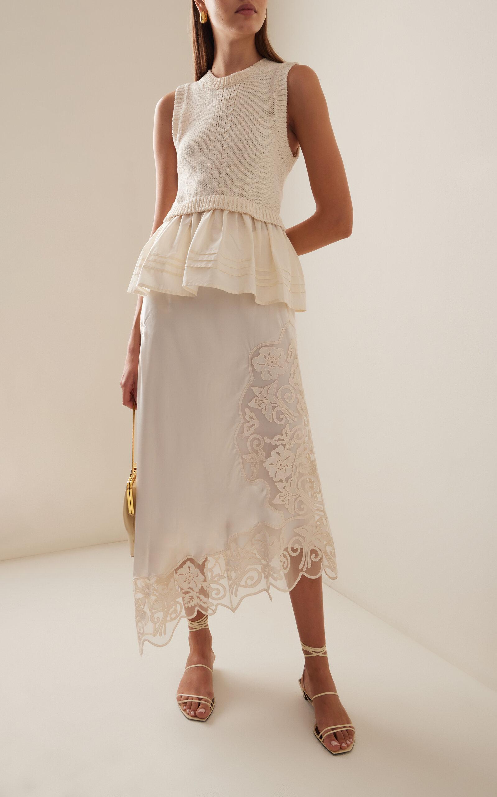 ワンピース ULLA JOHNSON Women Mid Skirts PF240111PRI WHITE Women's Luxury Designer Skirts | Ulla Johnson