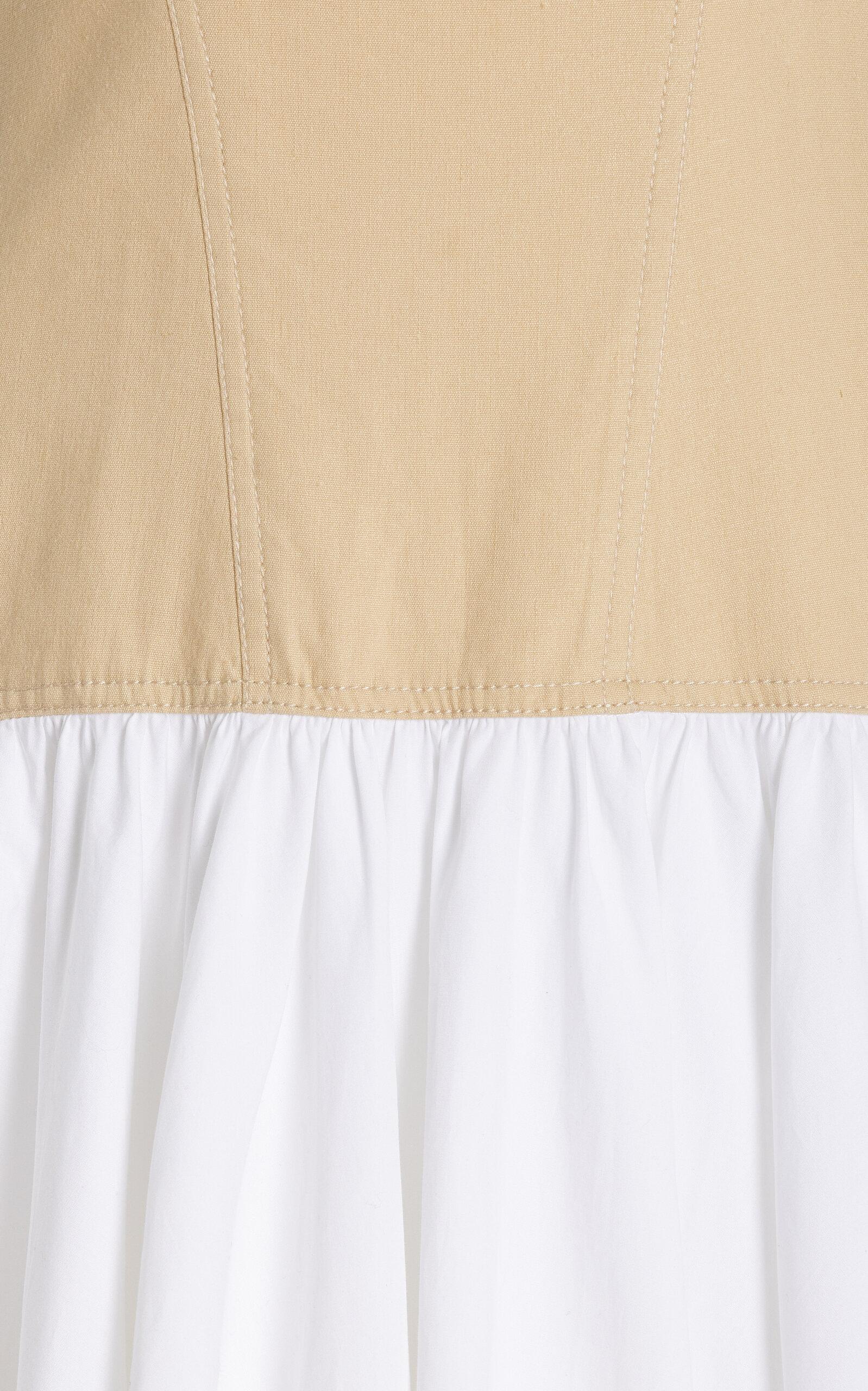 Jonathan Simkhai Pfeiffer Cotton And Linen-Blend Midi Dress