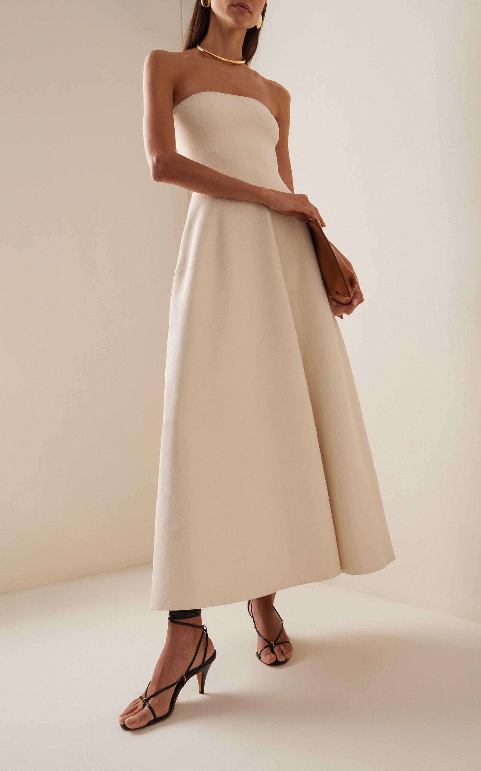 brandon maxwell midi dress Brandon Maxwell The Virginia Gathered Cotton-voile Midi Shirt Dress - Women - Black Dresses