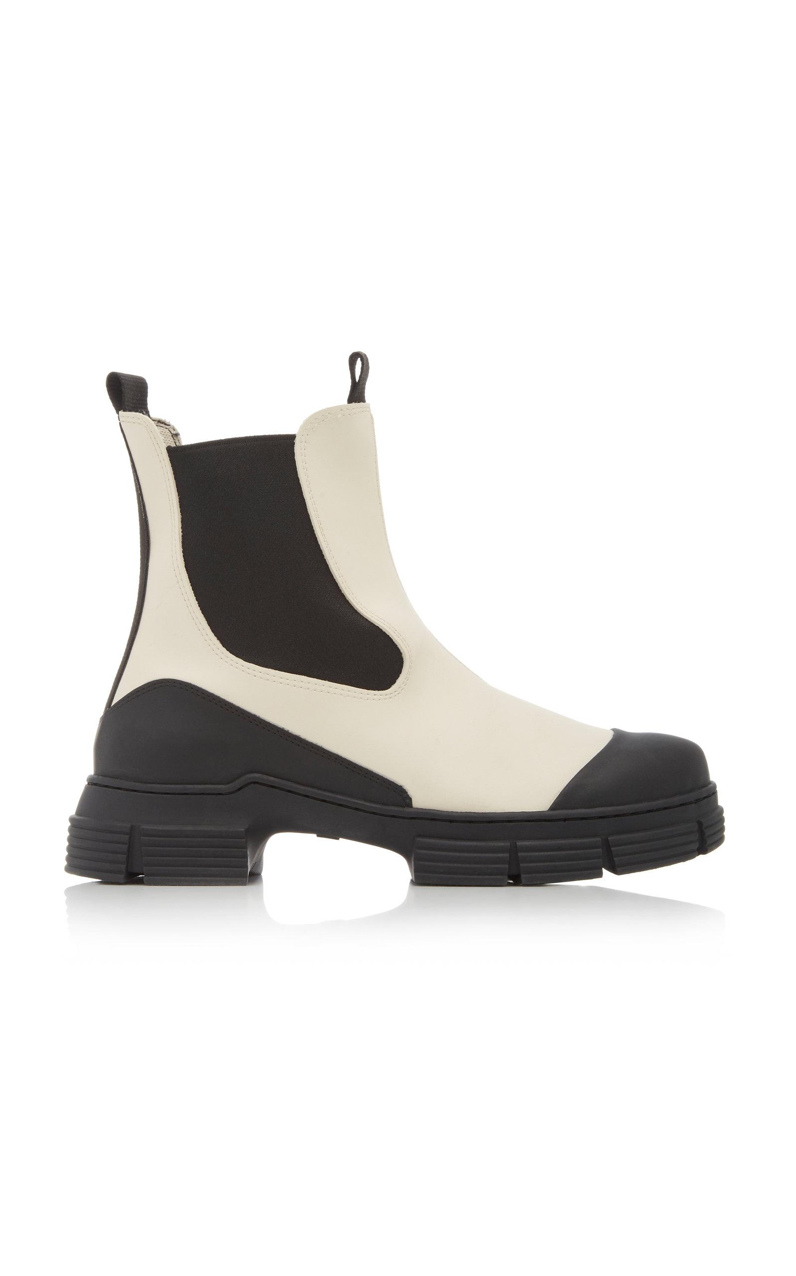 Ganni Recycled Rubber Boots in White | Lyst