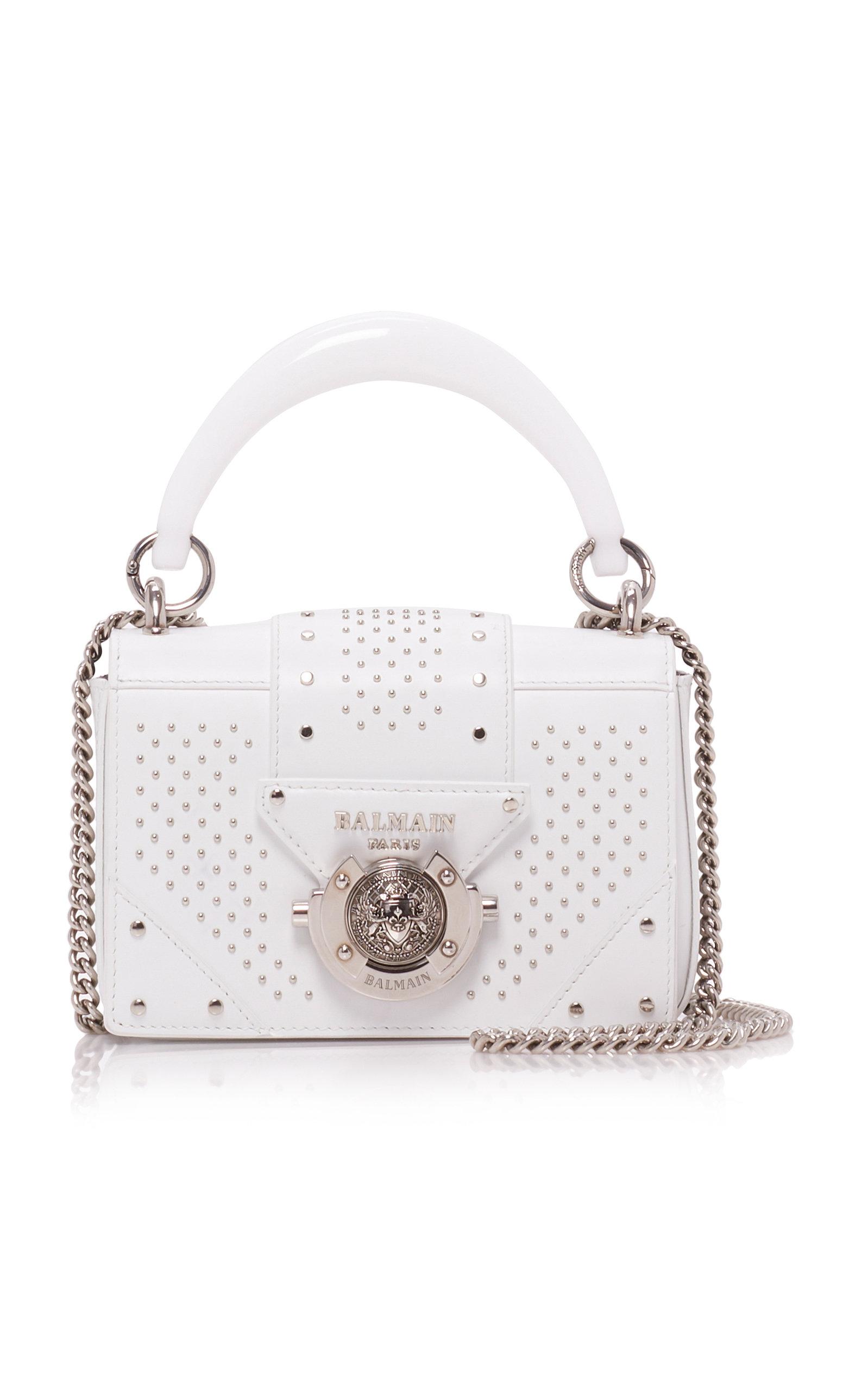 white studded bag