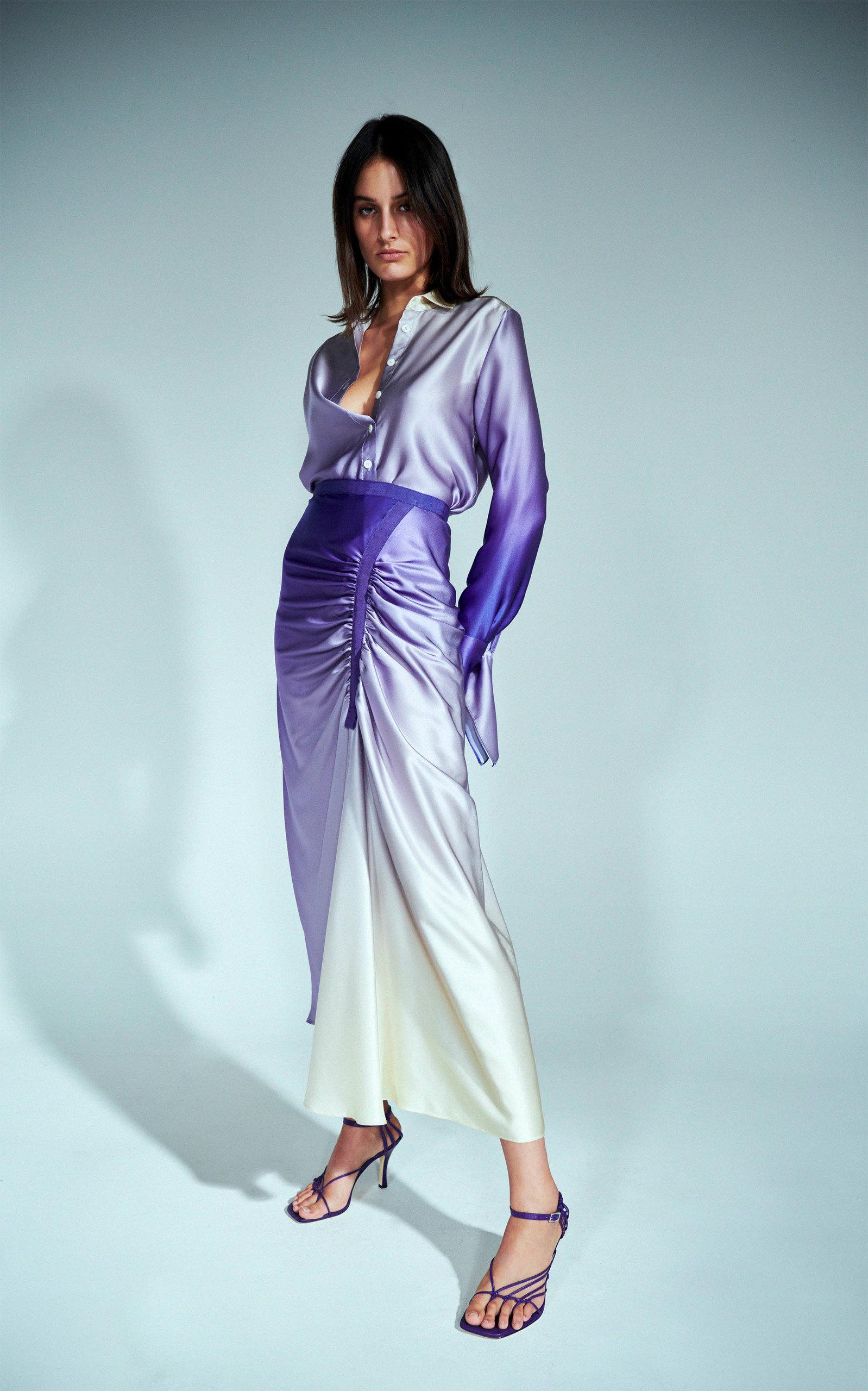 Christopher Esber Ombré Silk Blouse in 